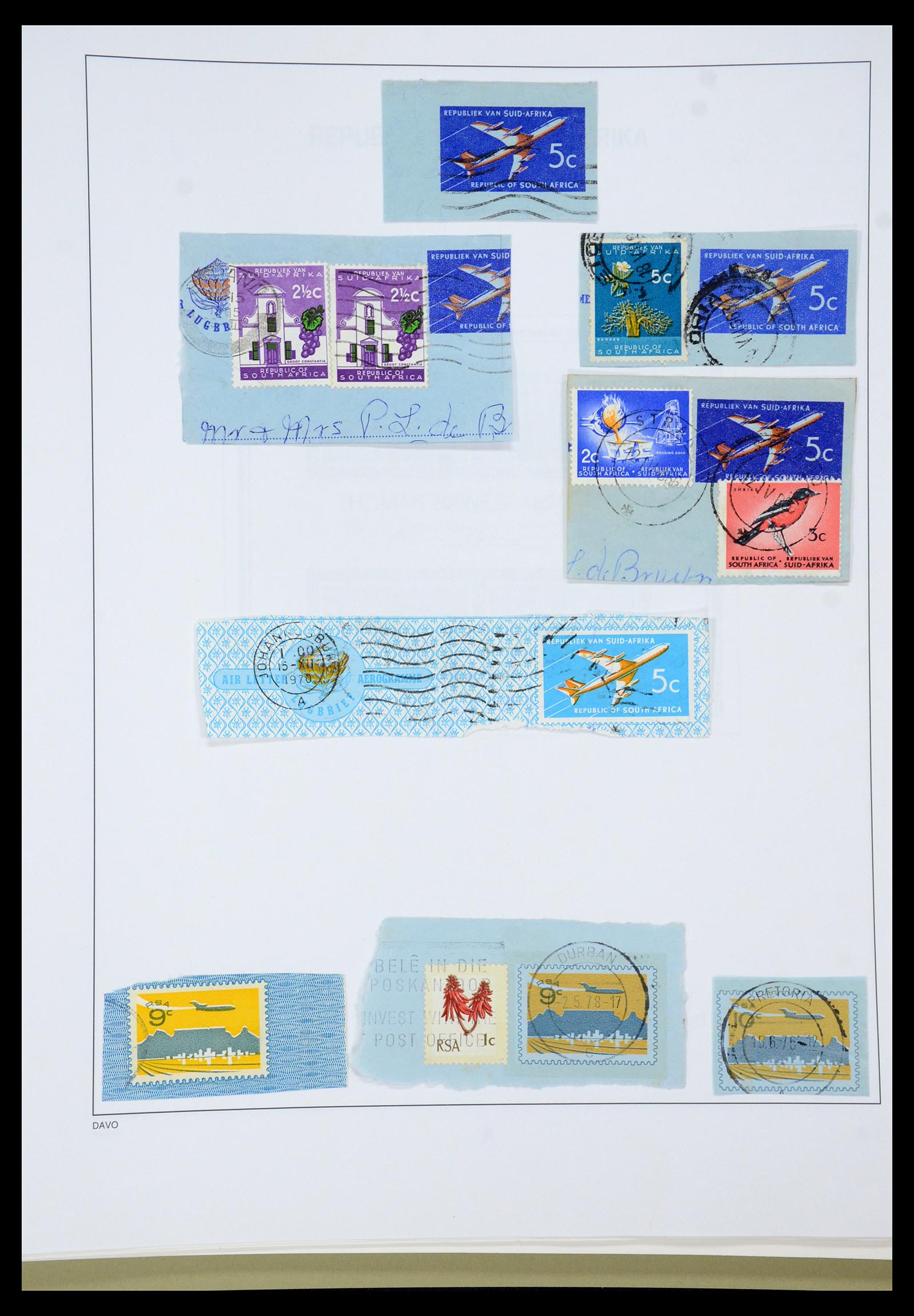 35242 042 - Postzegelverzameling 35242 Zuid Afrika en gebieden 1860-2000.
