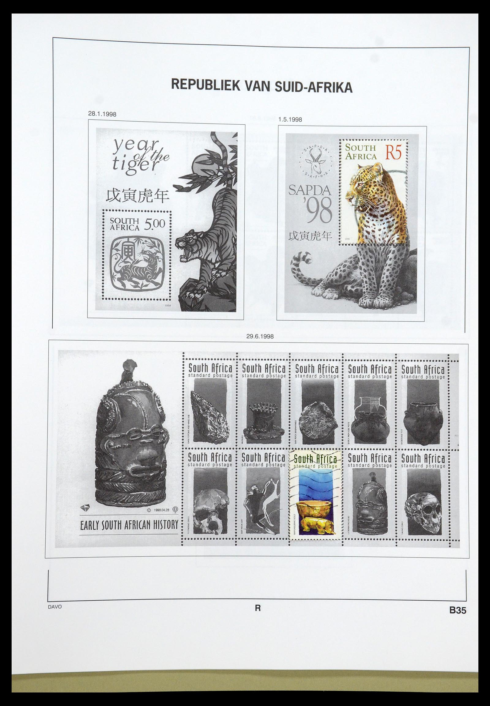35242 046 - Postzegelverzameling 35242 Zuid Afrika en gebieden 1860-2000.