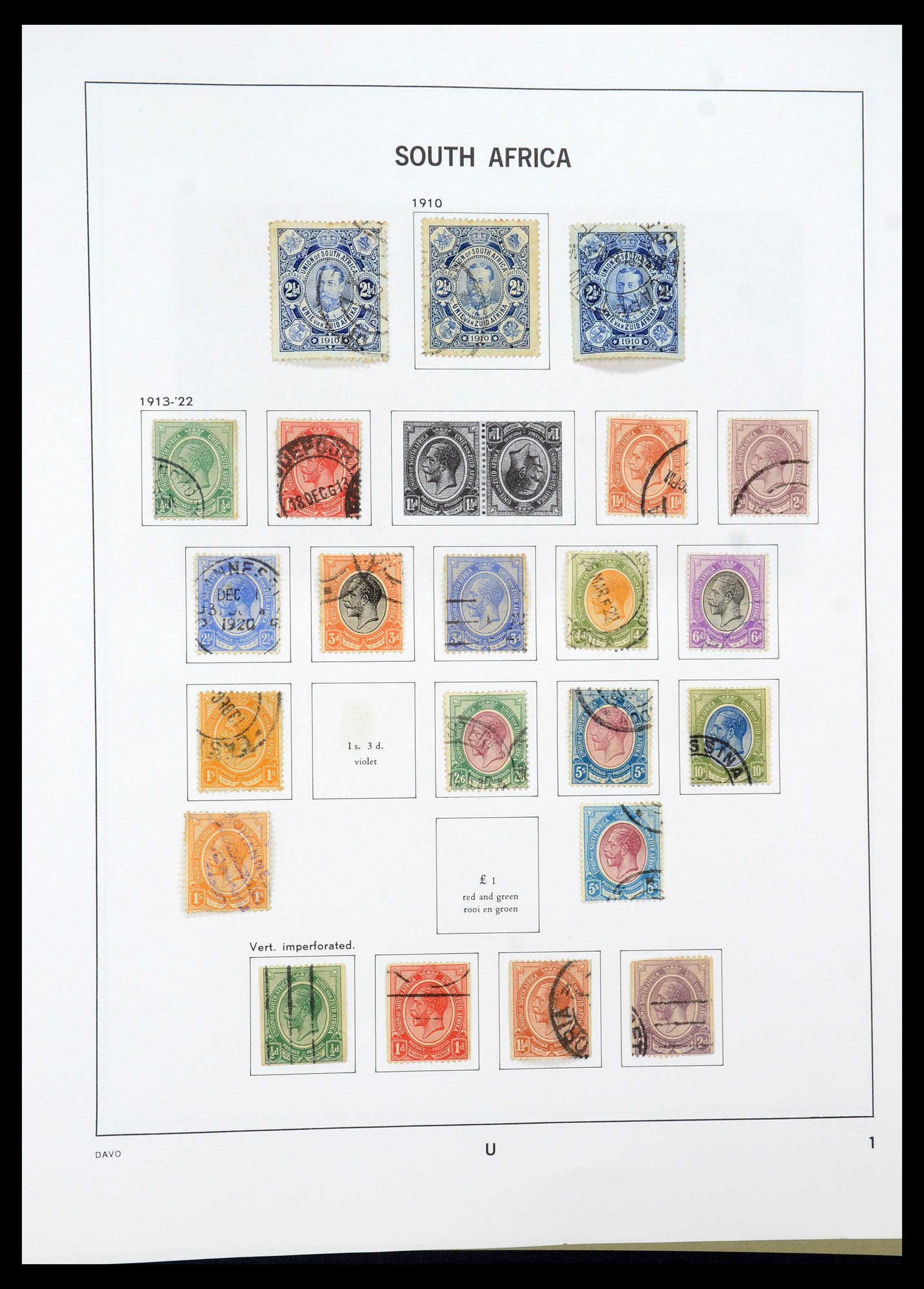35242 049 - Postzegelverzameling 35242 Zuid Afrika en gebieden 1860-2000.