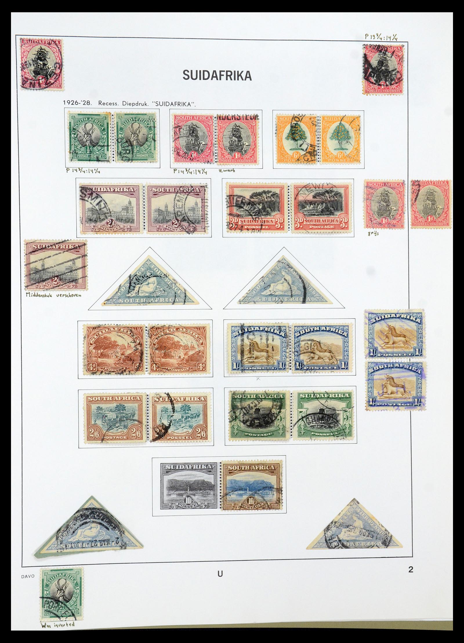 35242 052 - Postzegelverzameling 35242 Zuid Afrika en gebieden 1860-2000.