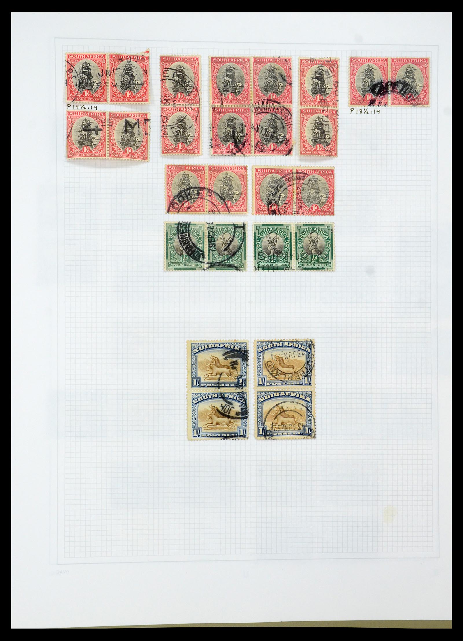35242 053 - Postzegelverzameling 35242 Zuid Afrika en gebieden 1860-2000.