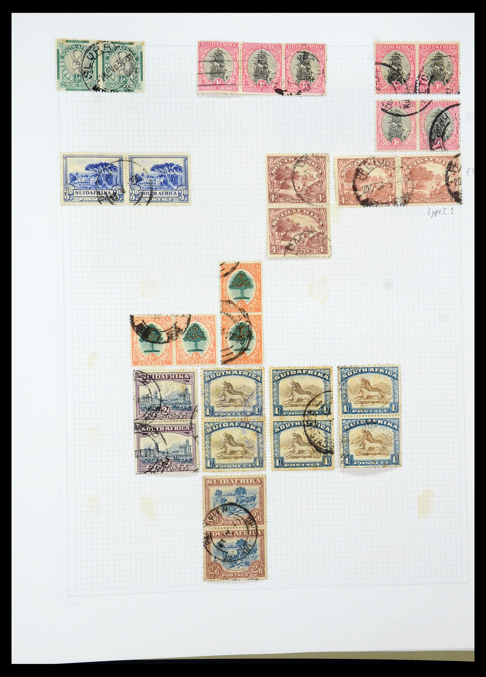 35242 055 - Postzegelverzameling 35242 Zuid Afrika en gebieden 1860-2000.