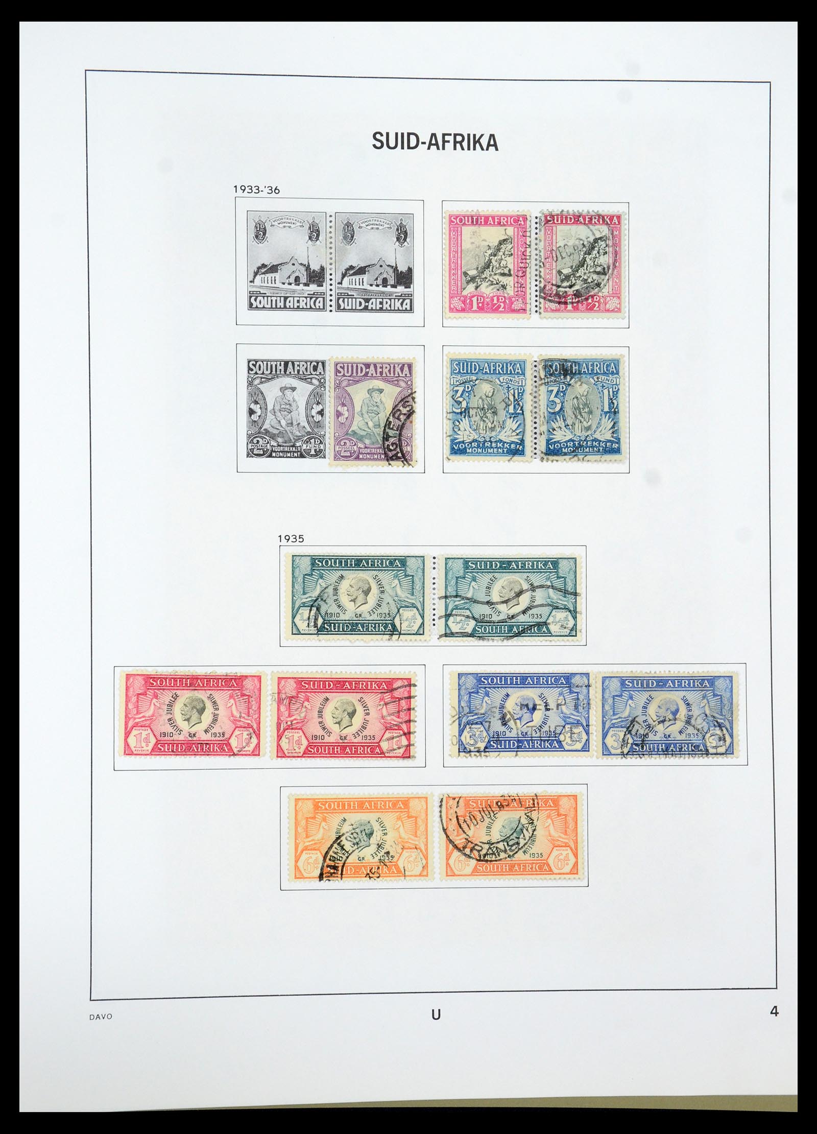 35242 056 - Postzegelverzameling 35242 Zuid Afrika en gebieden 1860-2000.