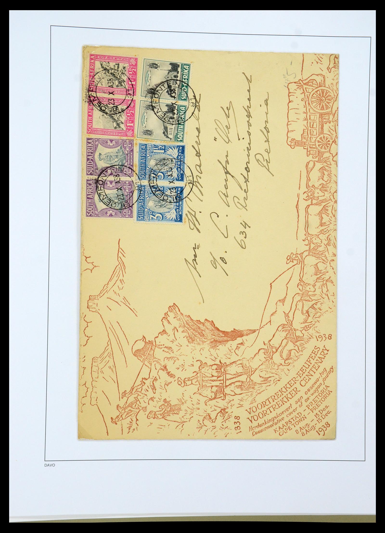 35242 058 - Postzegelverzameling 35242 Zuid Afrika en gebieden 1860-2000.