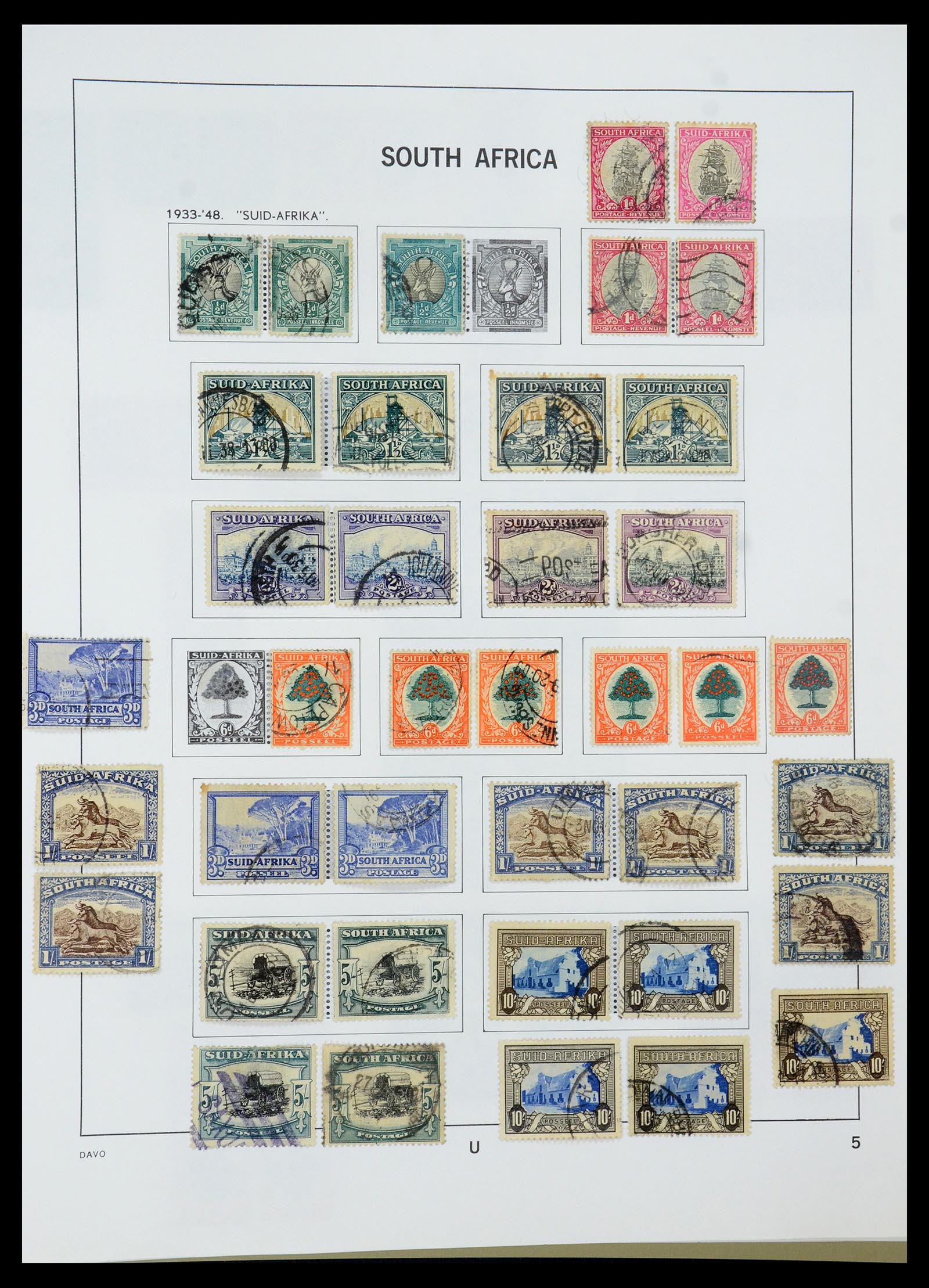 35242 059 - Postzegelverzameling 35242 Zuid Afrika en gebieden 1860-2000.