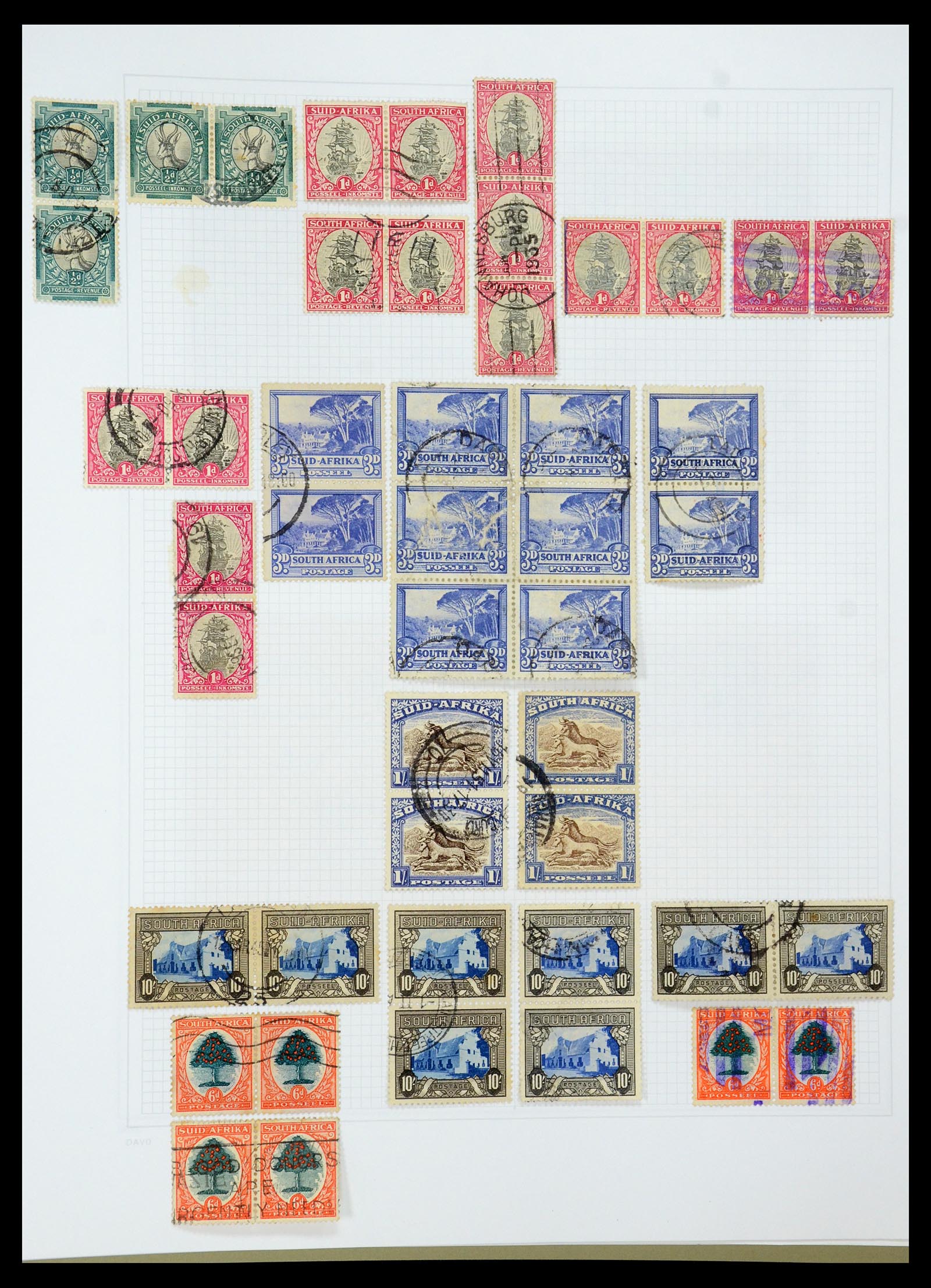 35242 060 - Postzegelverzameling 35242 Zuid Afrika en gebieden 1860-2000.
