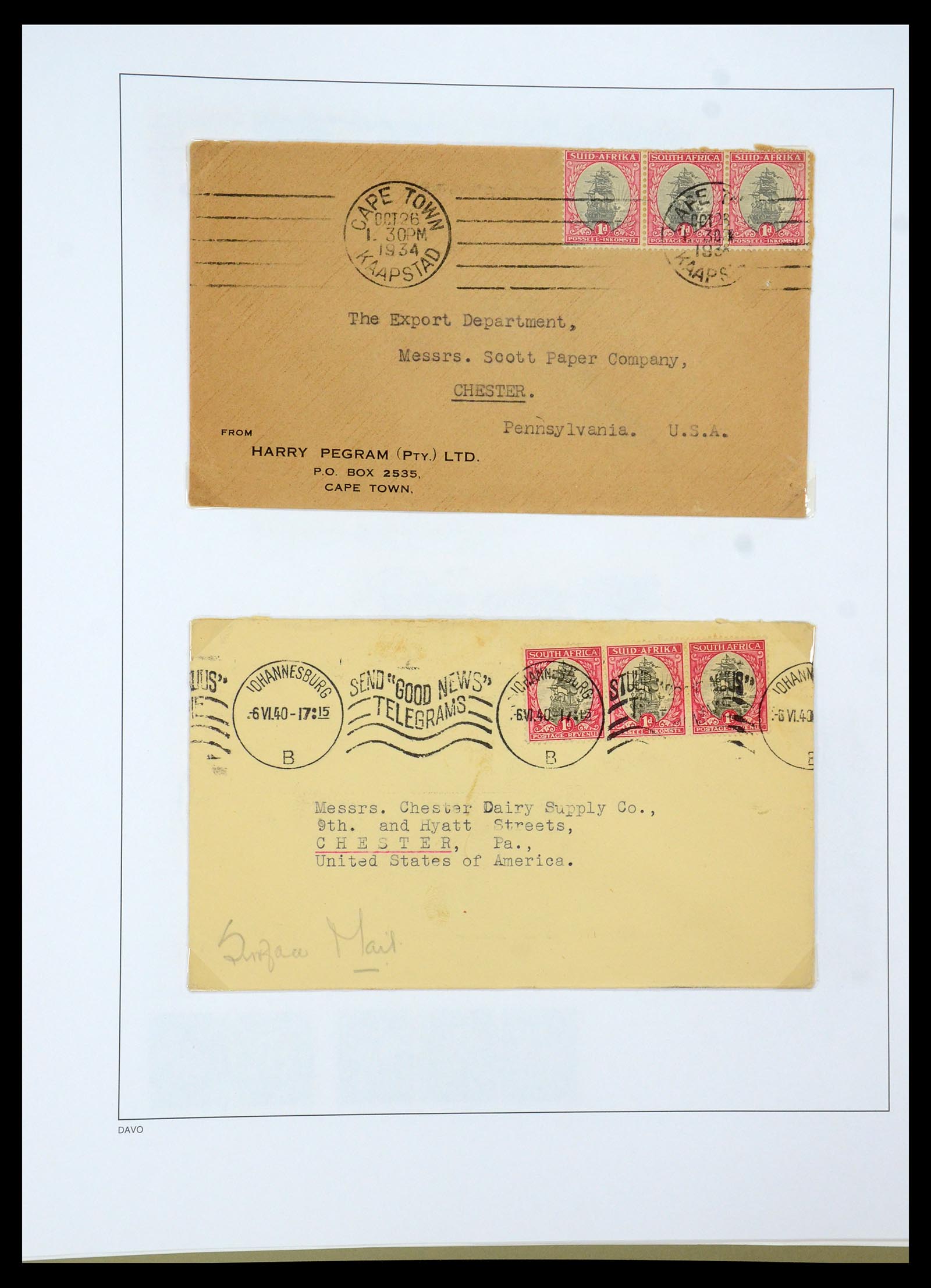 35242 061 - Postzegelverzameling 35242 Zuid Afrika en gebieden 1860-2000.