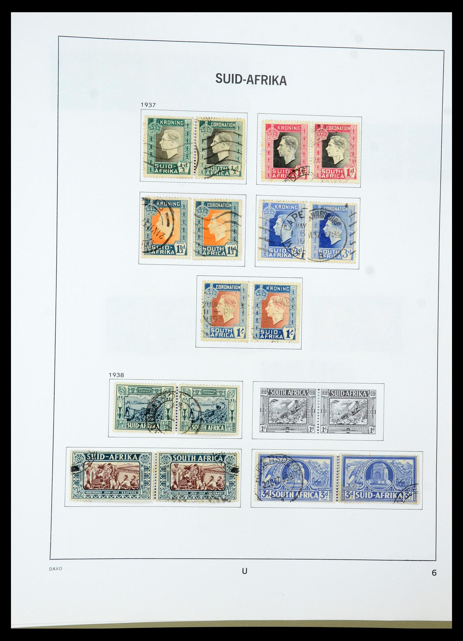 35242 063 - Postzegelverzameling 35242 Zuid Afrika en gebieden 1860-2000.