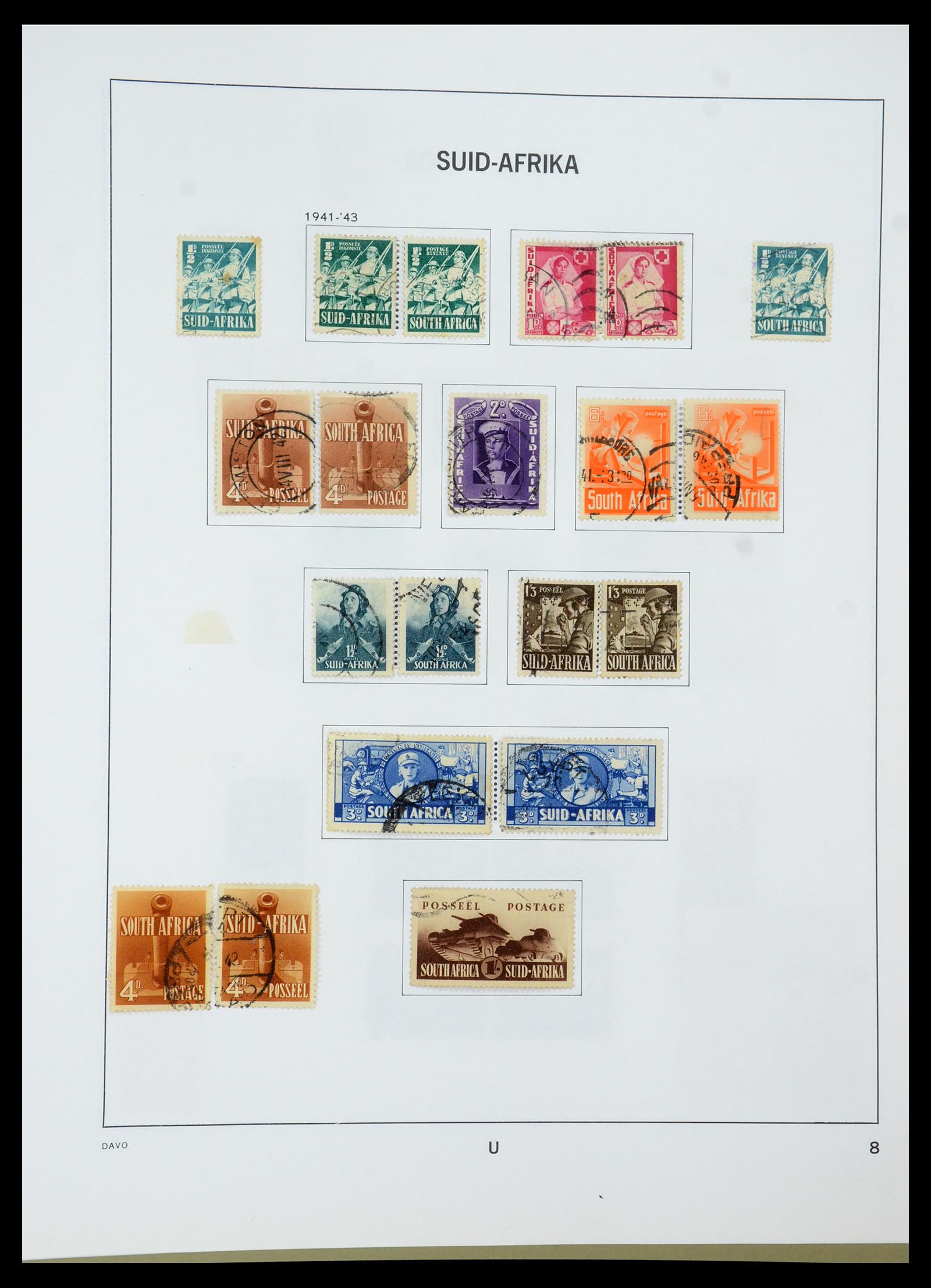 35242 069 - Postzegelverzameling 35242 Zuid Afrika en gebieden 1860-2000.