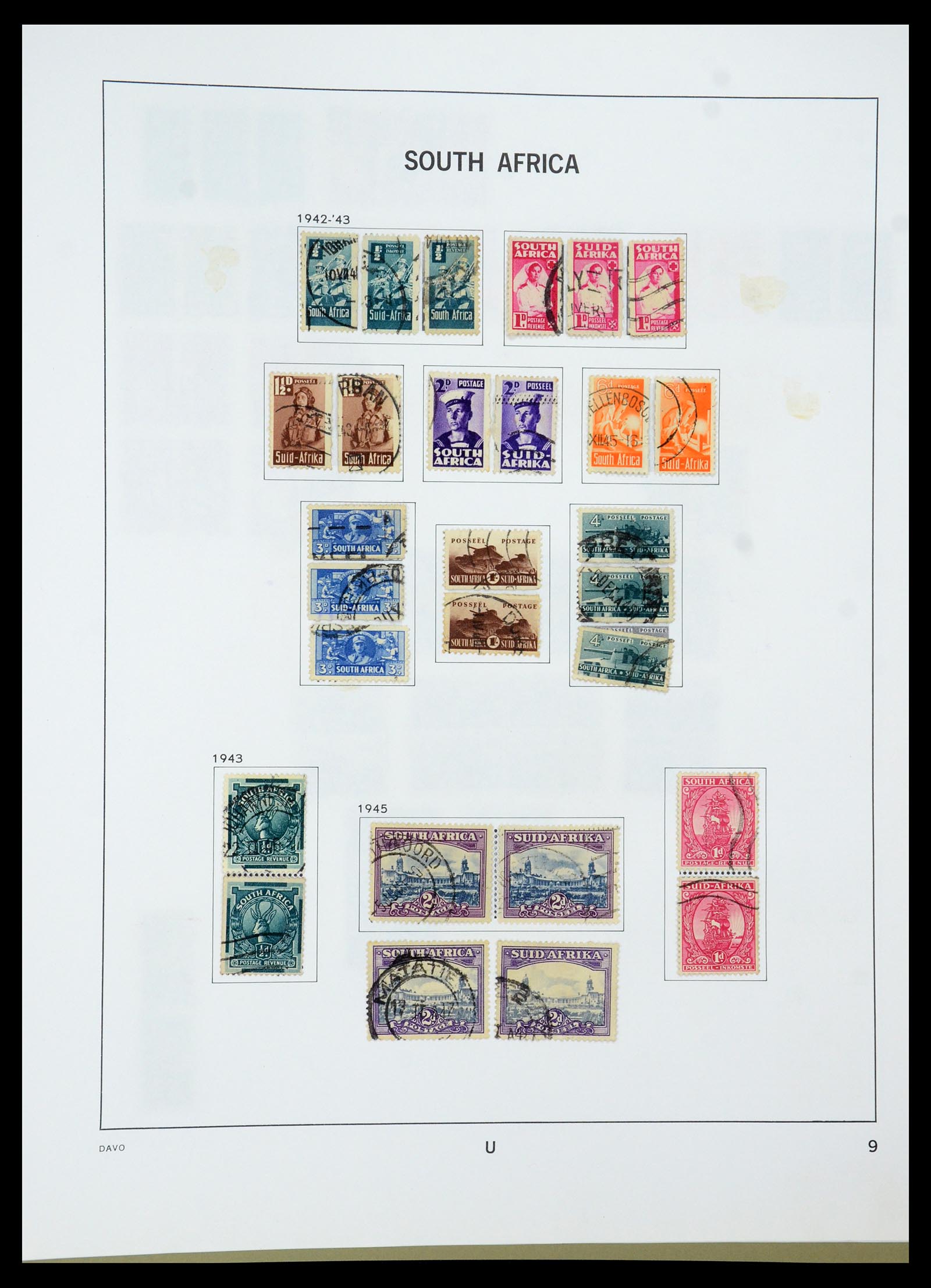 35242 070 - Postzegelverzameling 35242 Zuid Afrika en gebieden 1860-2000.