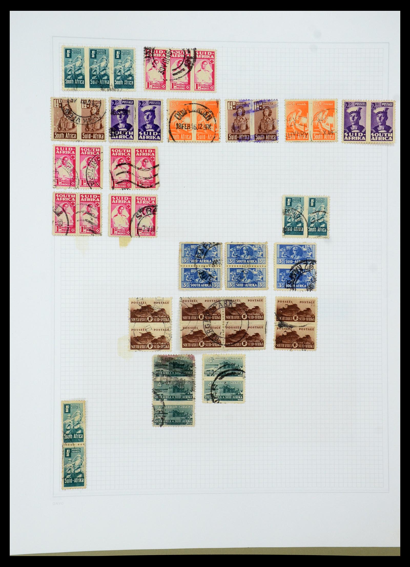 35242 072 - Postzegelverzameling 35242 Zuid Afrika en gebieden 1860-2000.
