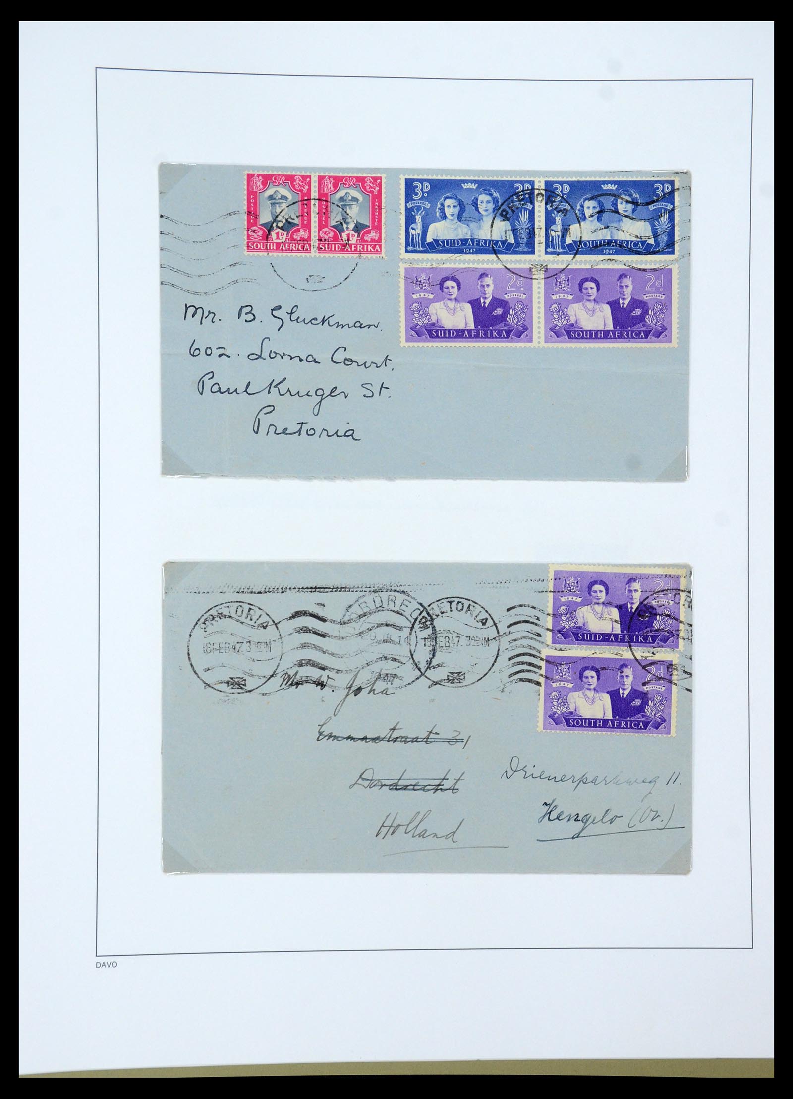 35242 076 - Postzegelverzameling 35242 Zuid Afrika en gebieden 1860-2000.