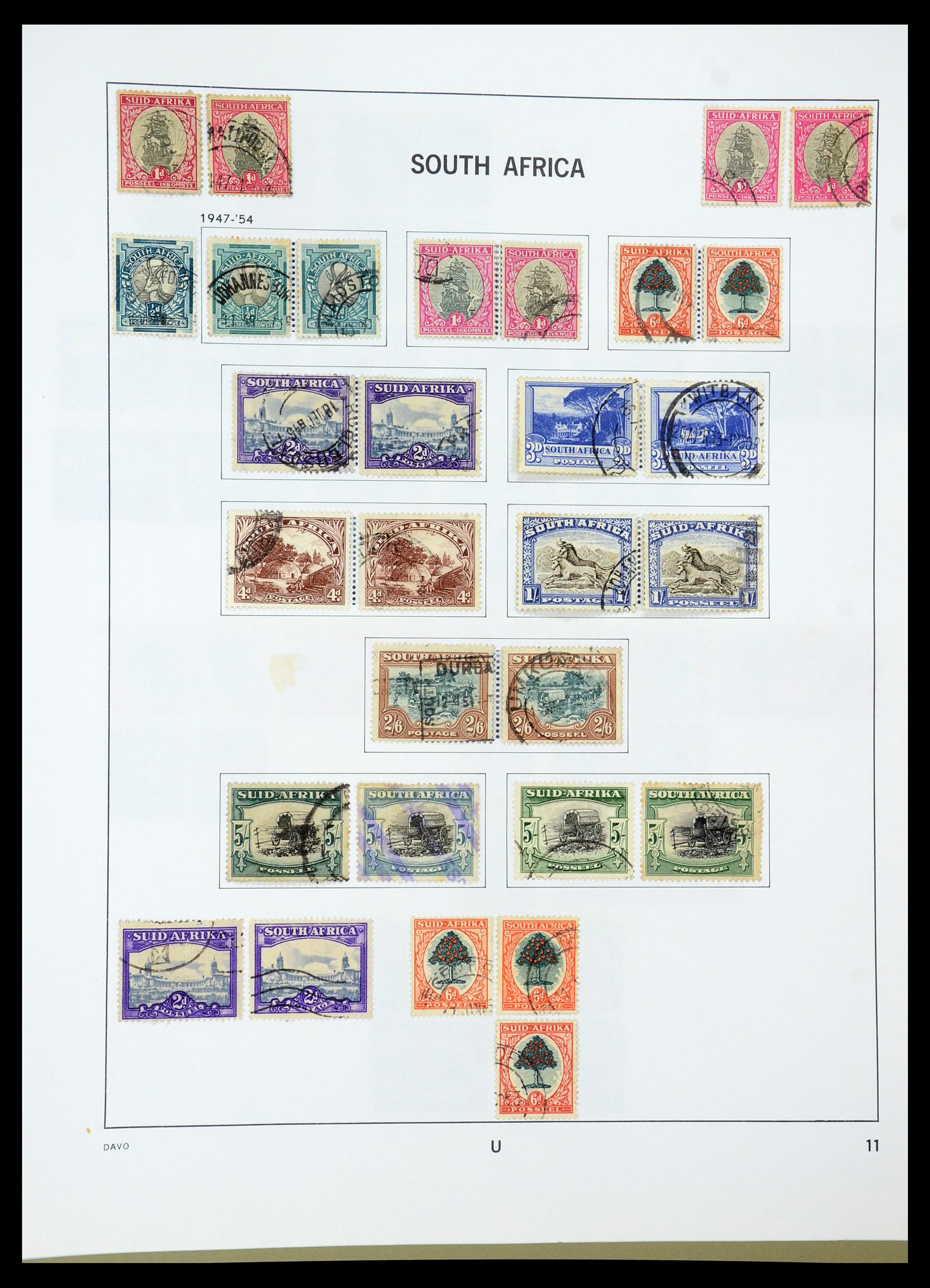 35242 078 - Postzegelverzameling 35242 Zuid Afrika en gebieden 1860-2000.