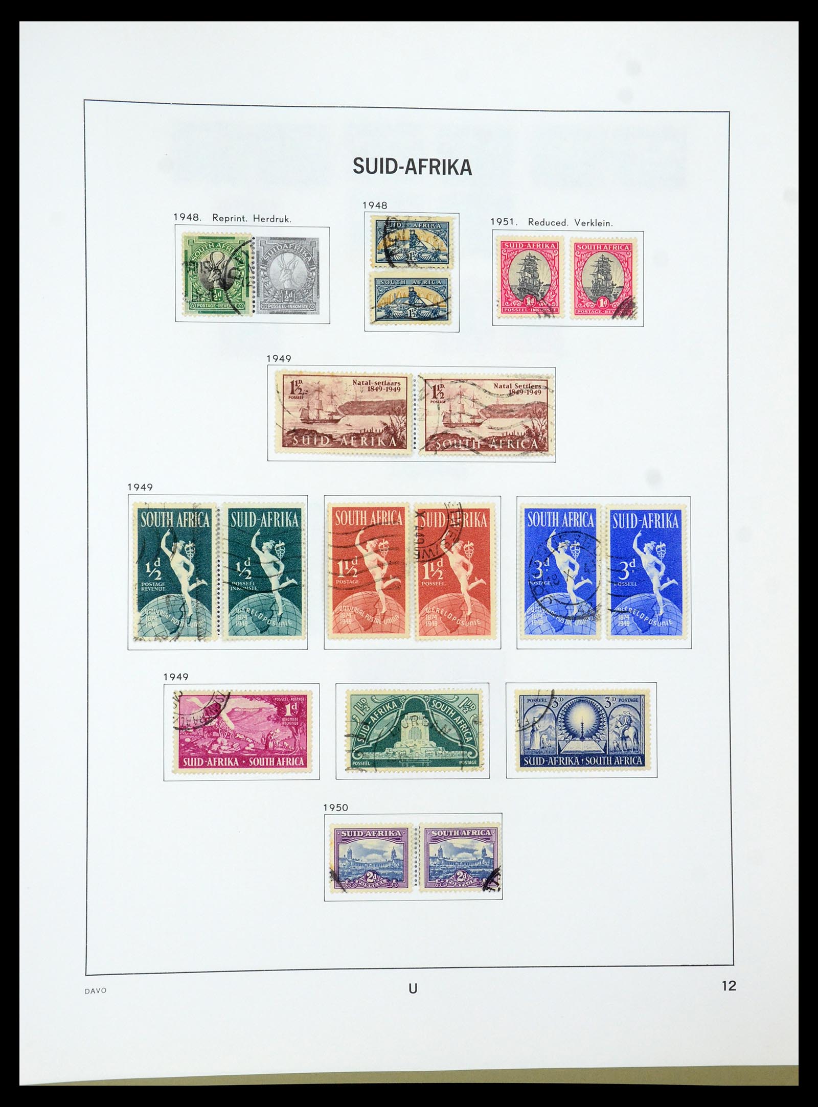 35242 080 - Postzegelverzameling 35242 Zuid Afrika en gebieden 1860-2000.