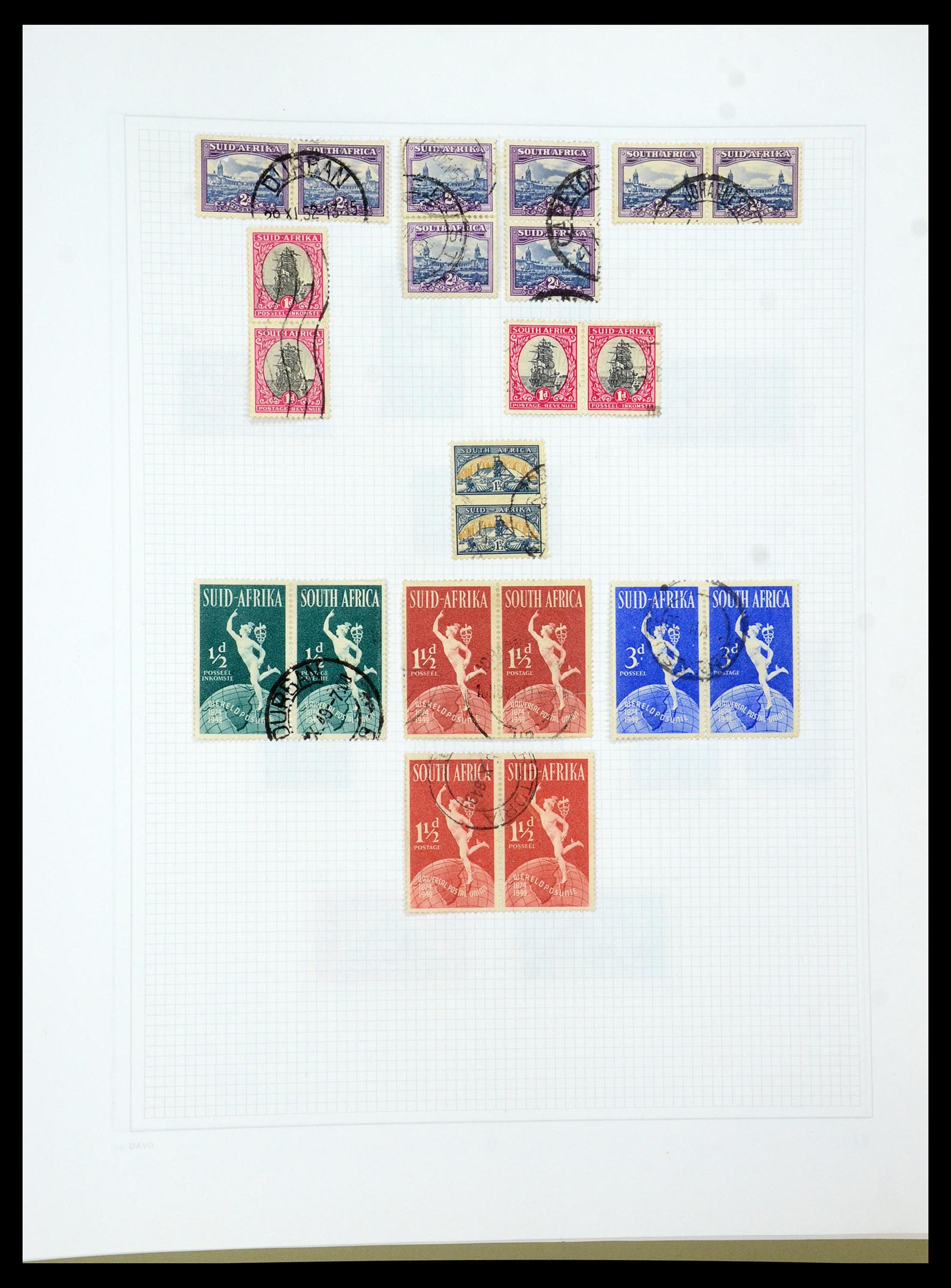 35242 081 - Postzegelverzameling 35242 Zuid Afrika en gebieden 1860-2000.