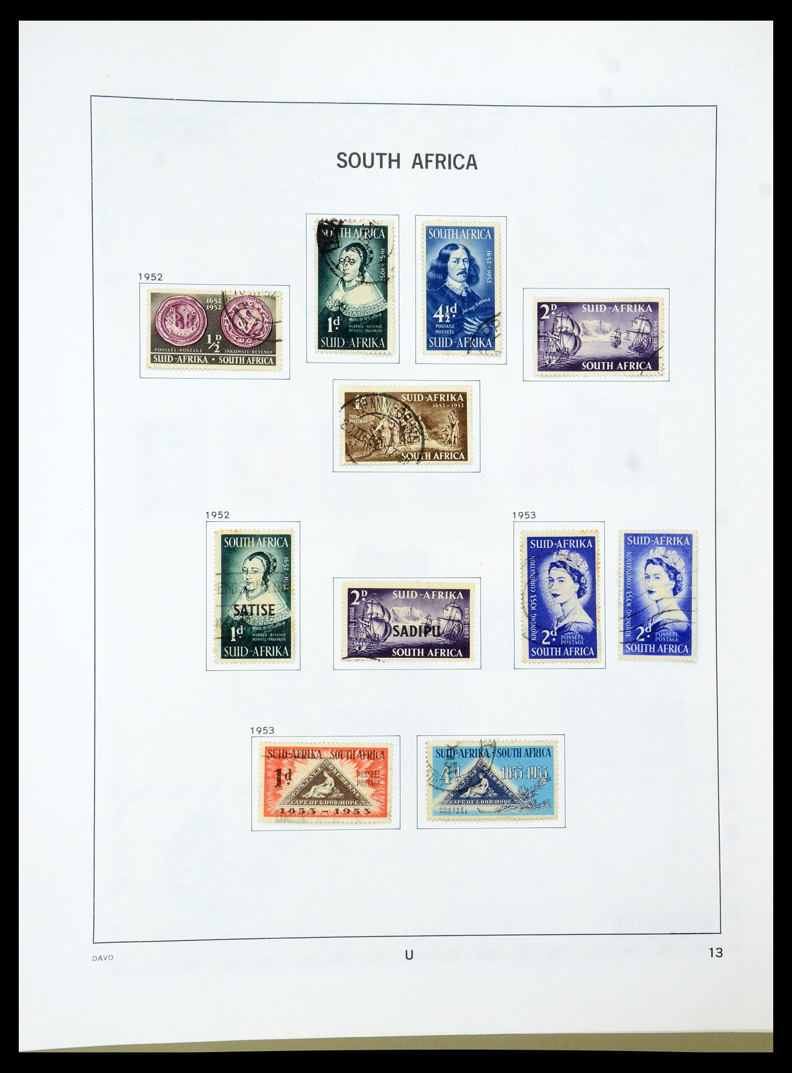 35242 082 - Postzegelverzameling 35242 Zuid Afrika en gebieden 1860-2000.
