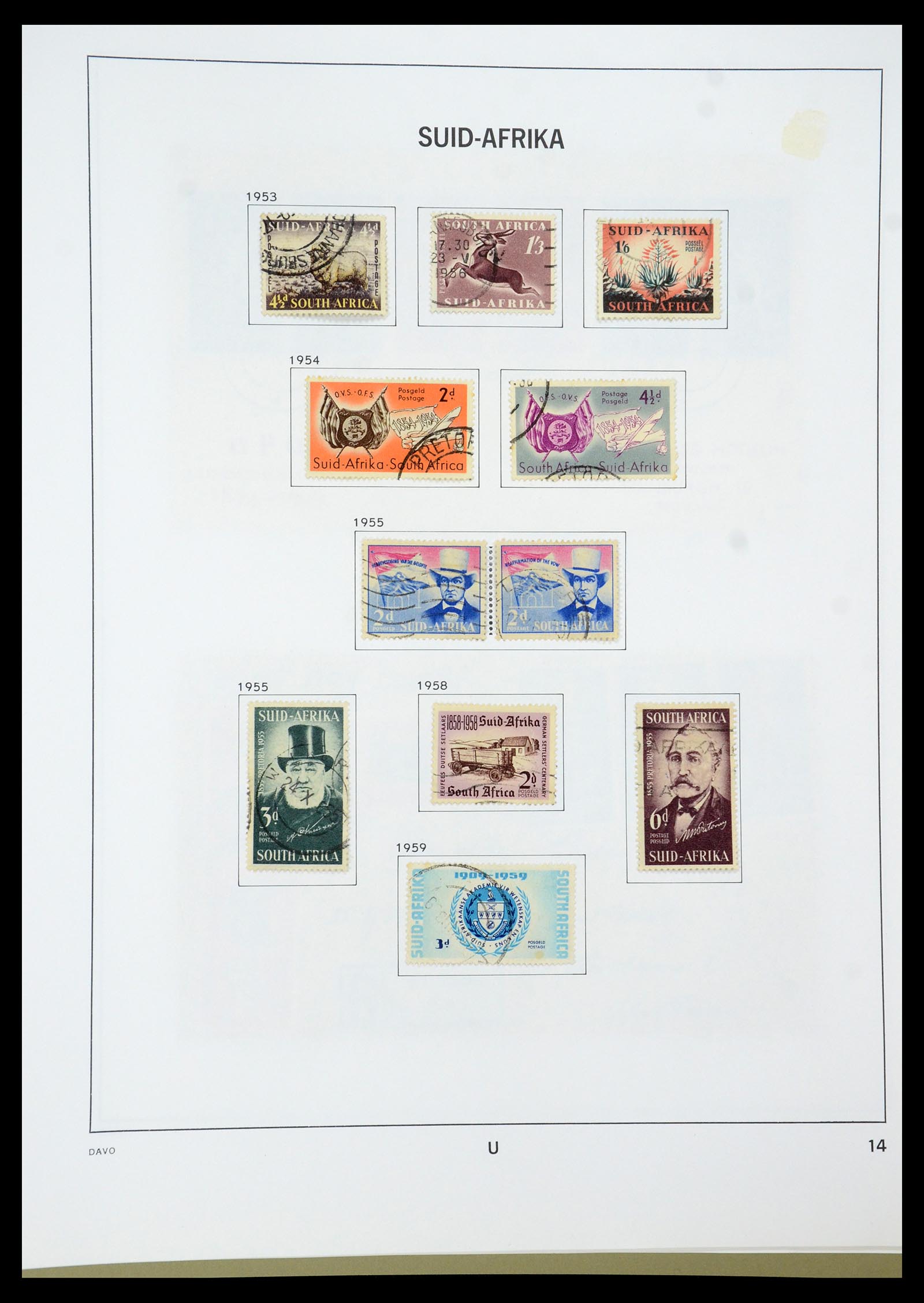 35242 084 - Postzegelverzameling 35242 Zuid Afrika en gebieden 1860-2000.