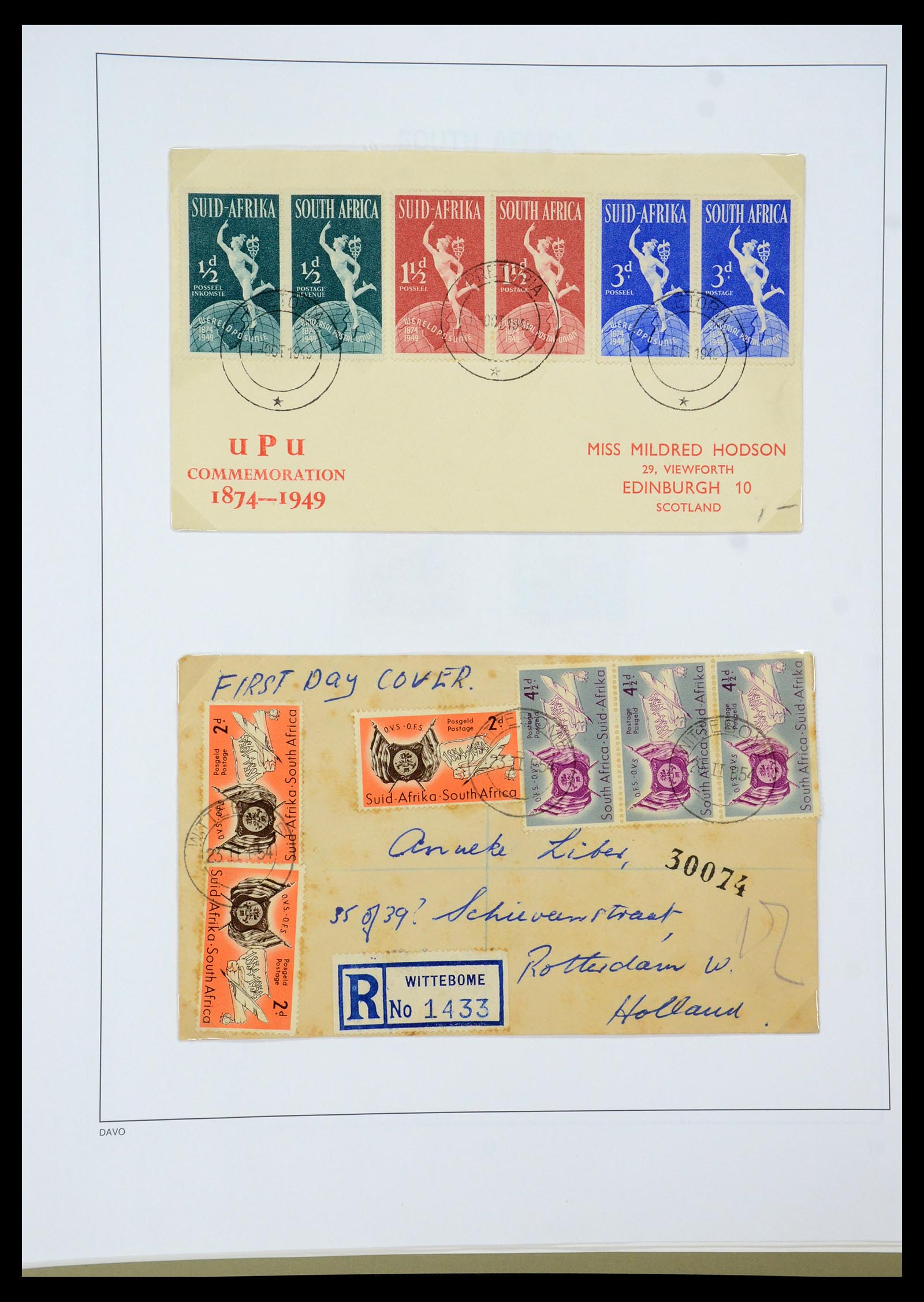 35242 085 - Postzegelverzameling 35242 Zuid Afrika en gebieden 1860-2000.