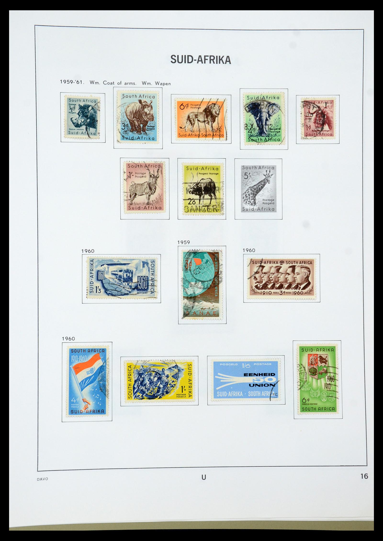 35242 087 - Postzegelverzameling 35242 Zuid Afrika en gebieden 1860-2000.