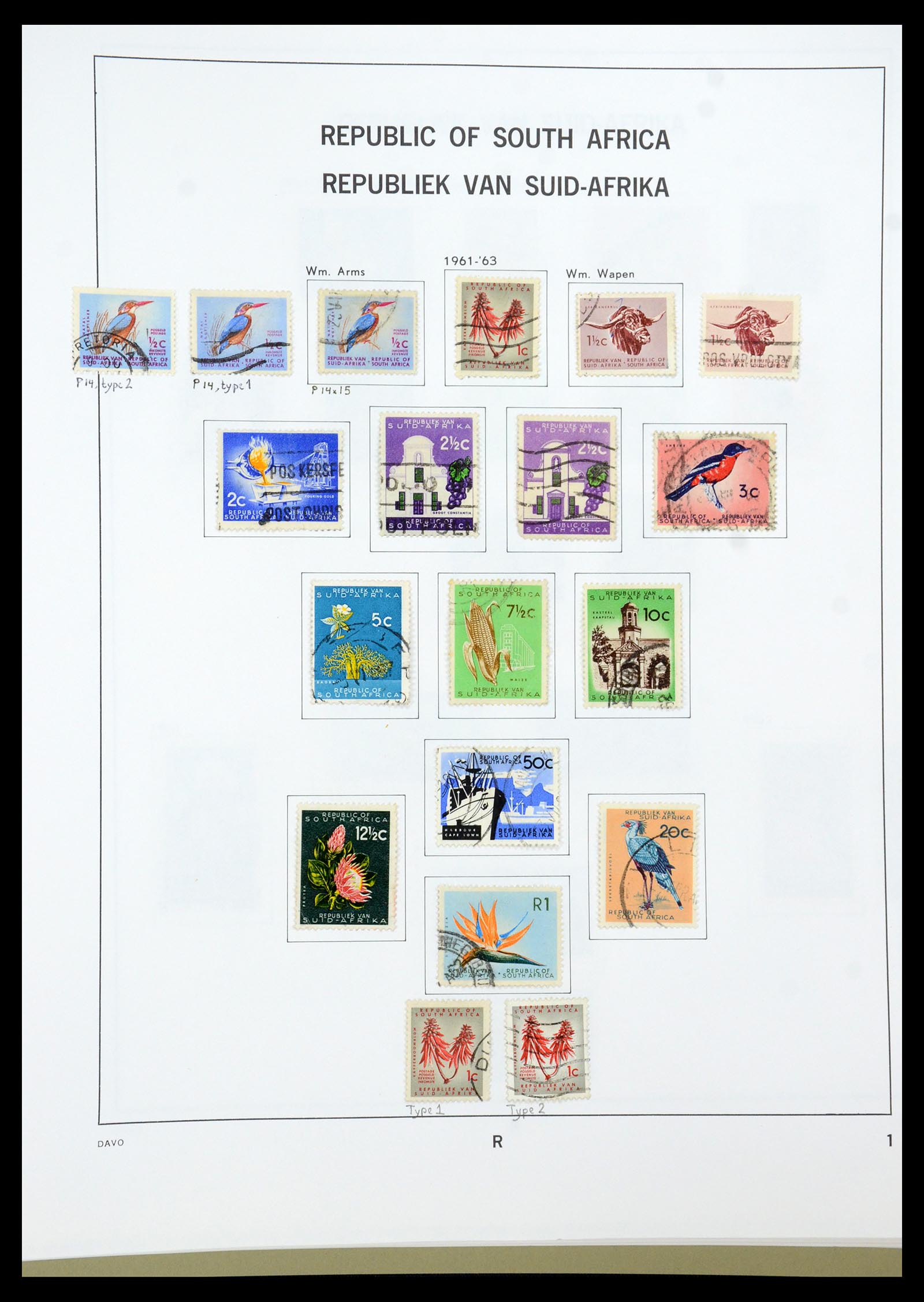 35242 100 - Postzegelverzameling 35242 Zuid Afrika en gebieden 1860-2000.