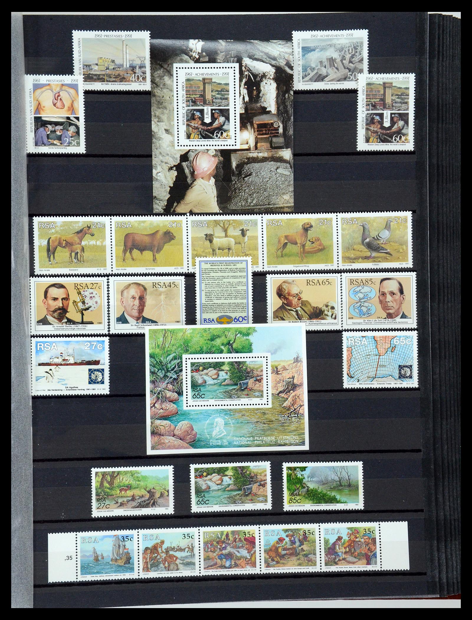 35242 162 - Postzegelverzameling 35242 Zuid Afrika en gebieden 1860-2000.