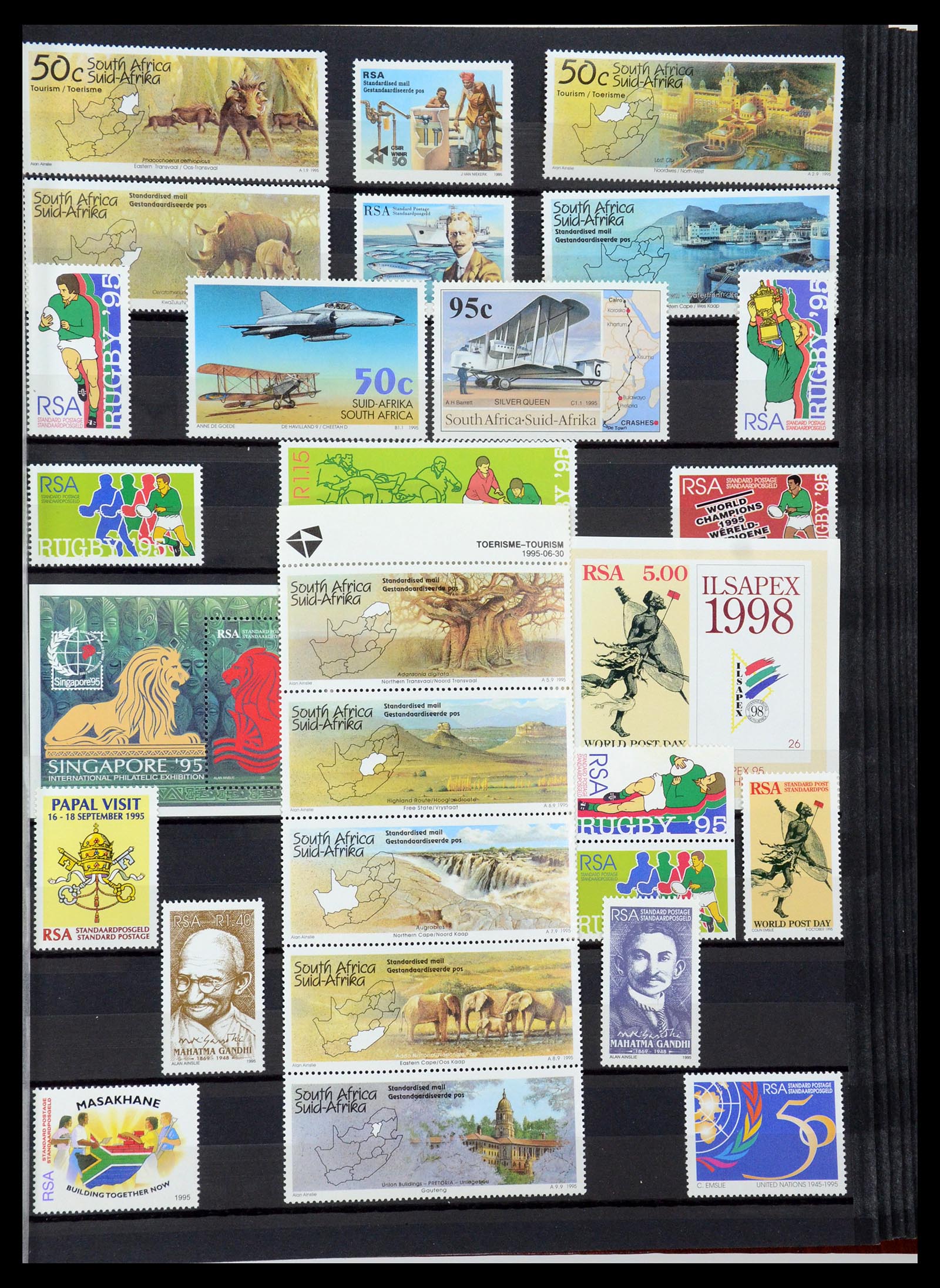 35242 168 - Postzegelverzameling 35242 Zuid Afrika en gebieden 1860-2000.