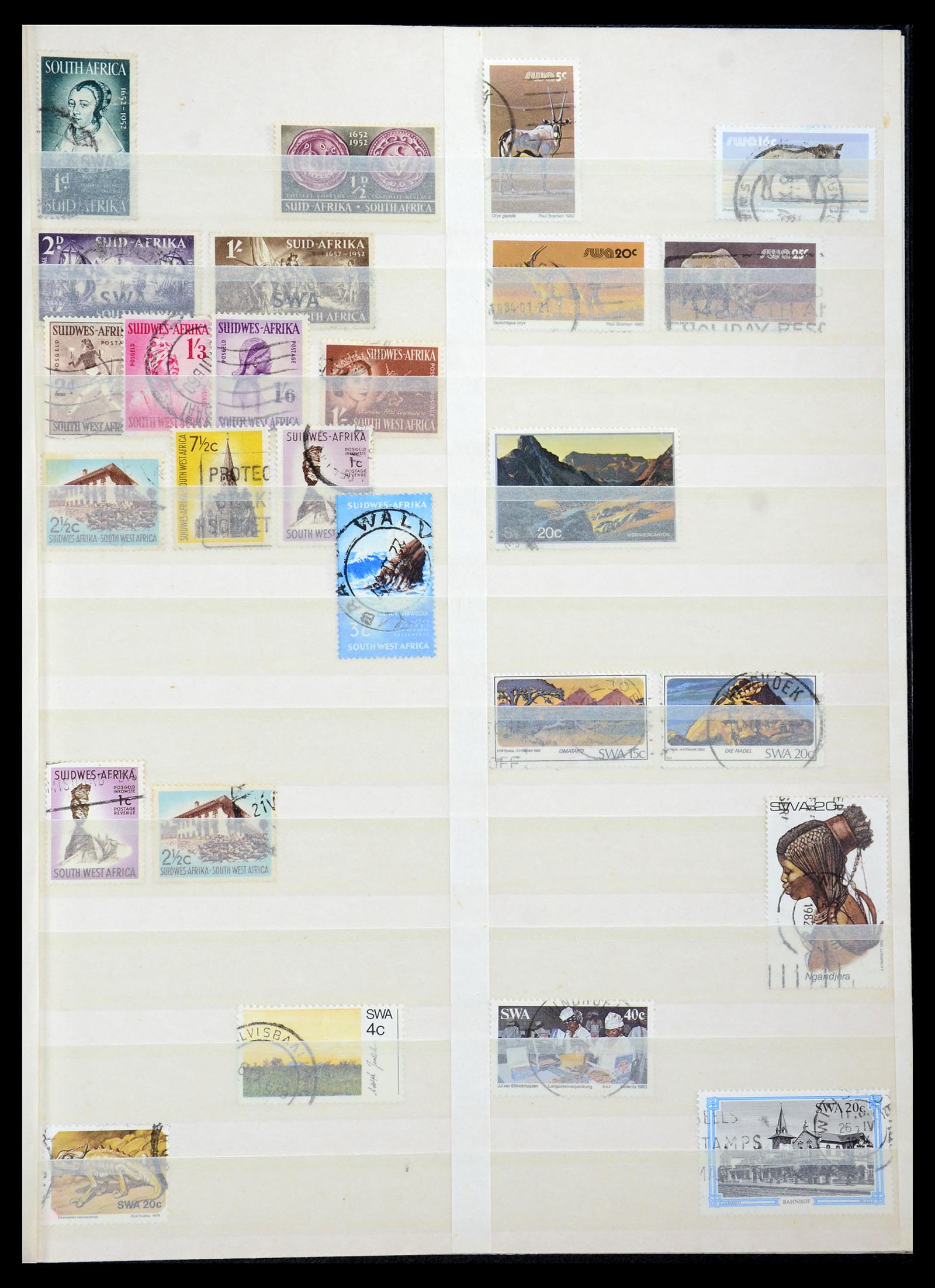 35242 198 - Postzegelverzameling 35242 Zuid Afrika en gebieden 1860-2000.