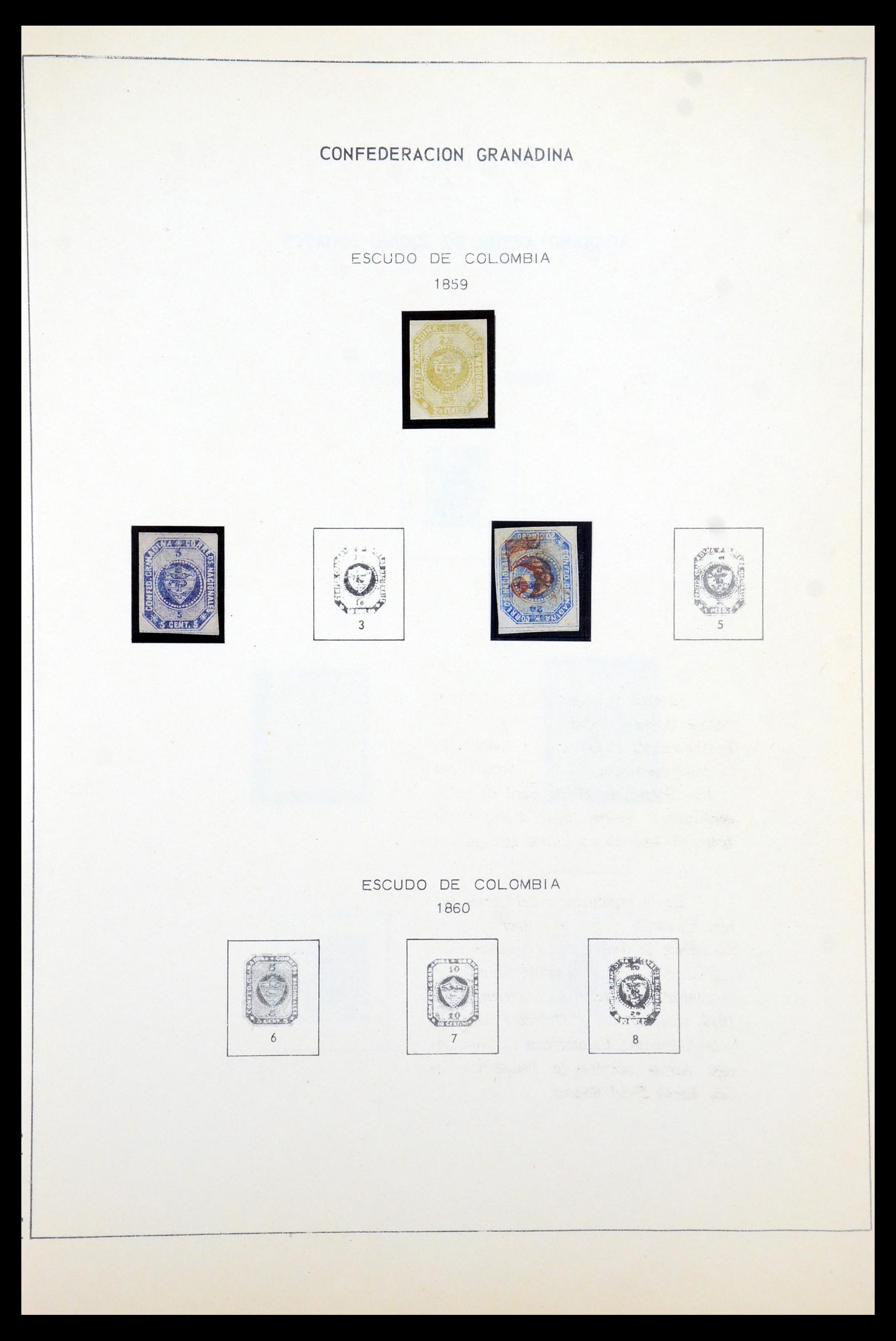 35250 001 - Postzegelverzameling 35250 Colombia 1859-1967.