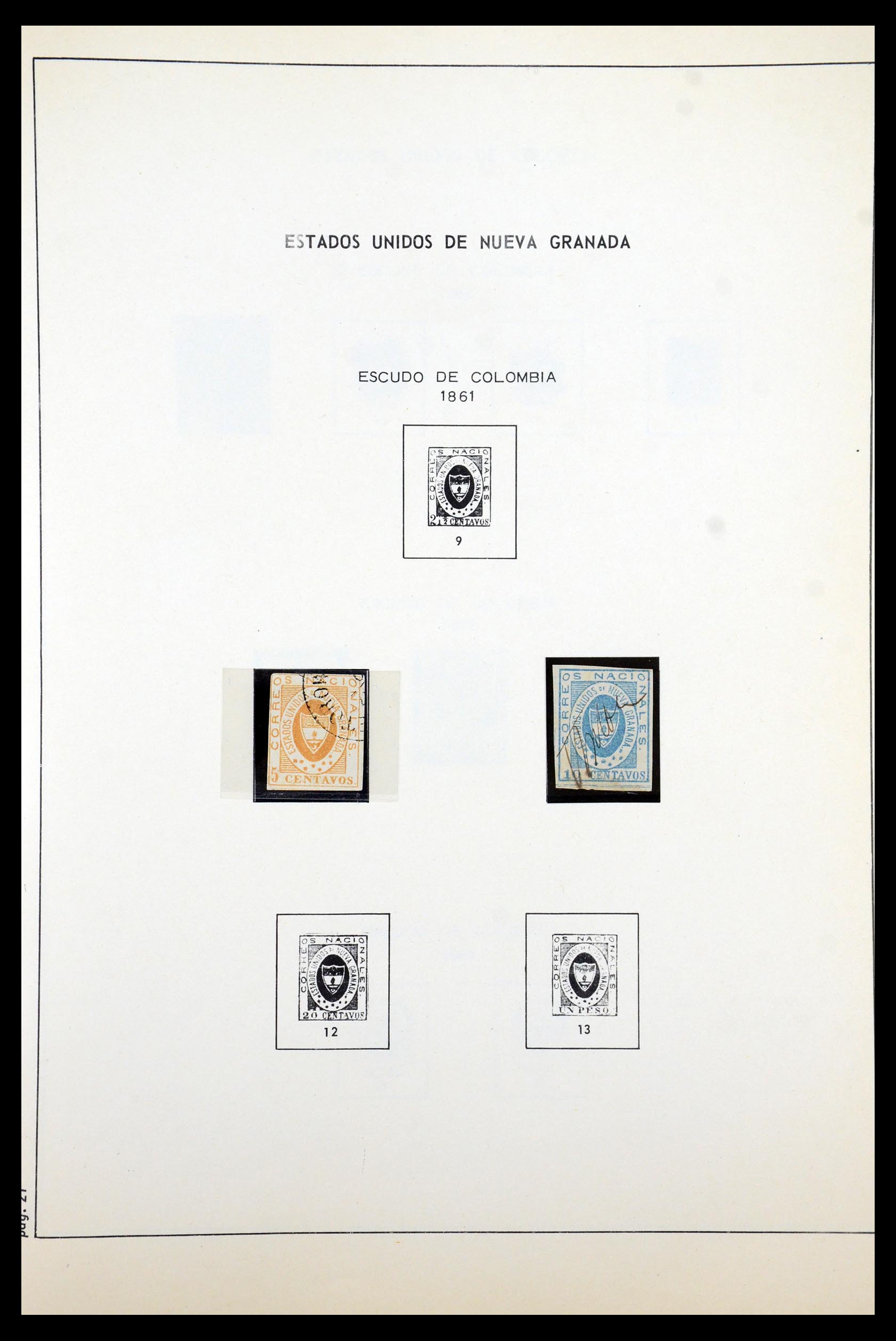 35250 002 - Postzegelverzameling 35250 Colombia 1859-1967.