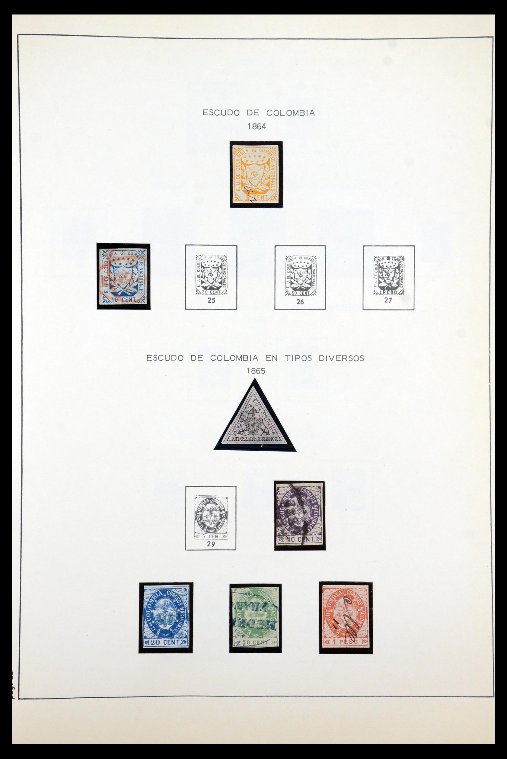 35250 004 - Postzegelverzameling 35250 Colombia 1859-1967.