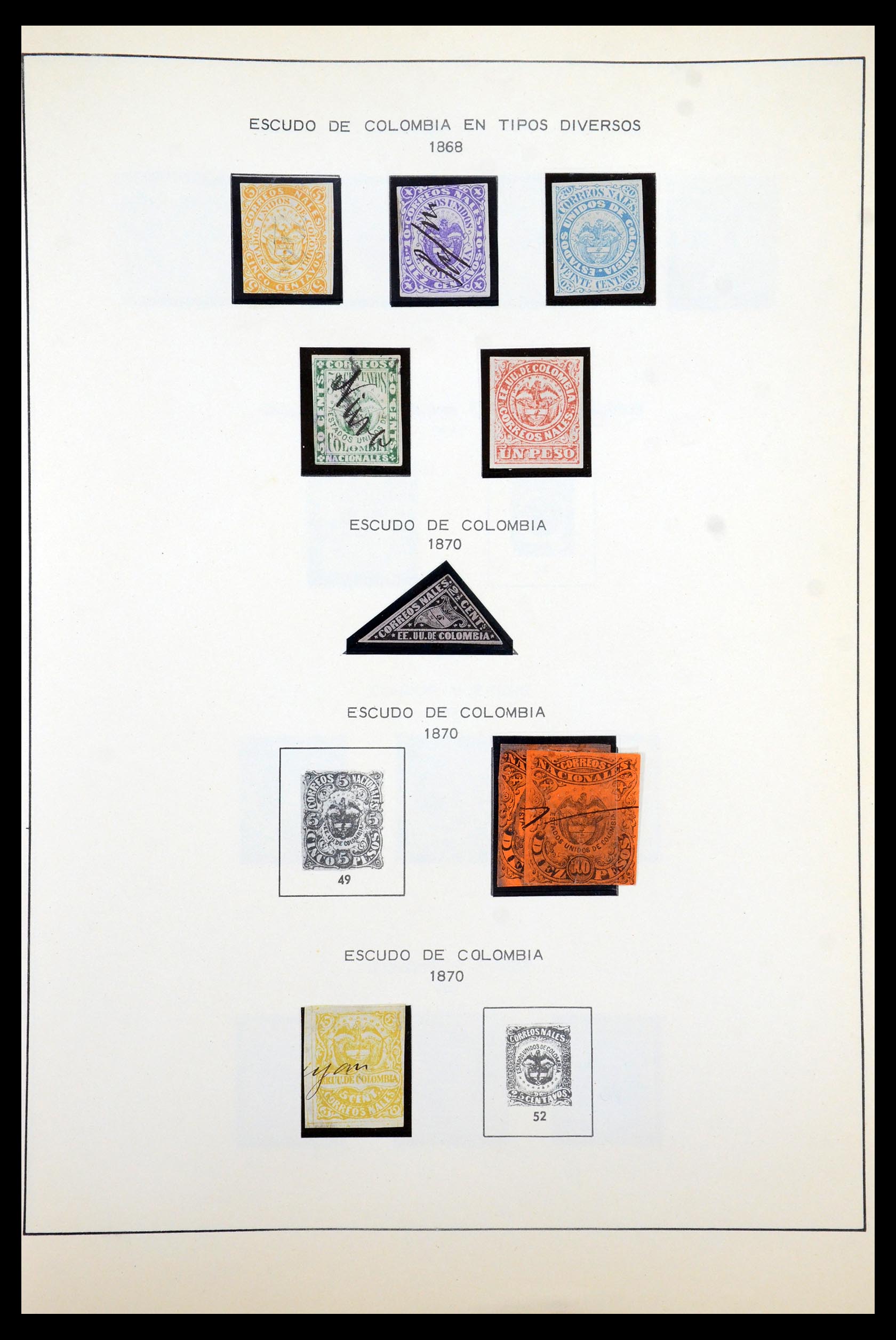 35250 006 - Postzegelverzameling 35250 Colombia 1859-1967.