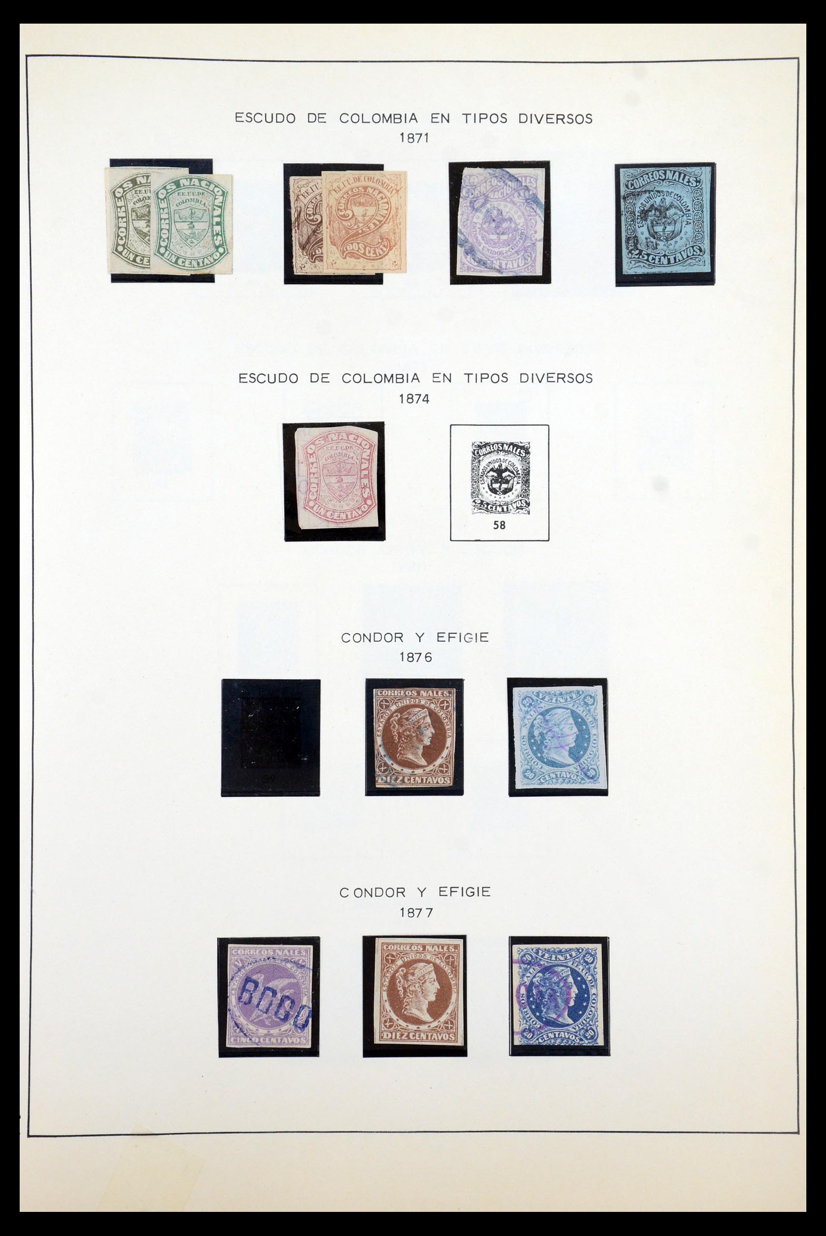 35250 007 - Stamp Collection 35250 Colombia 1859-1967.