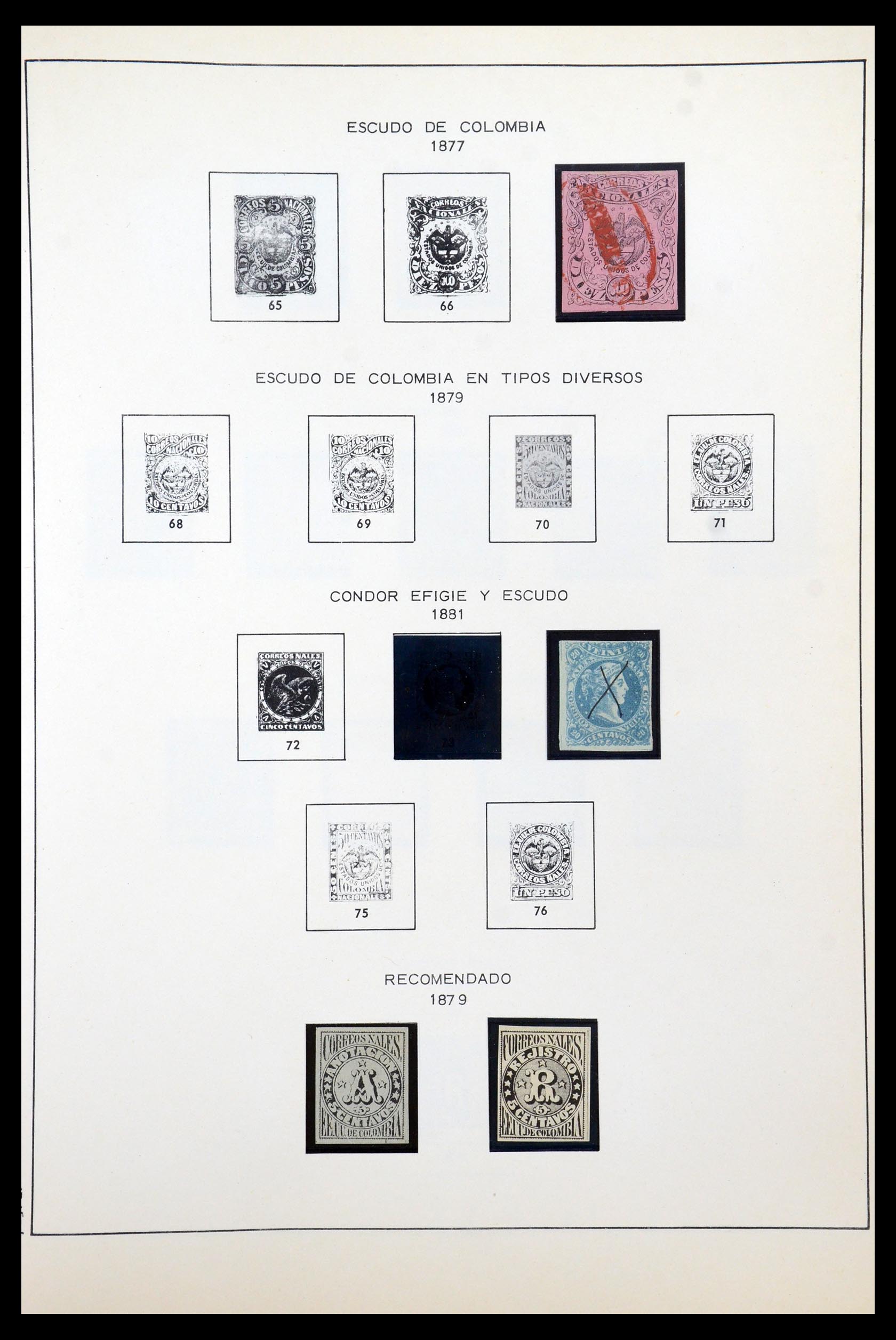 35250 008 - Postzegelverzameling 35250 Colombia 1859-1967.