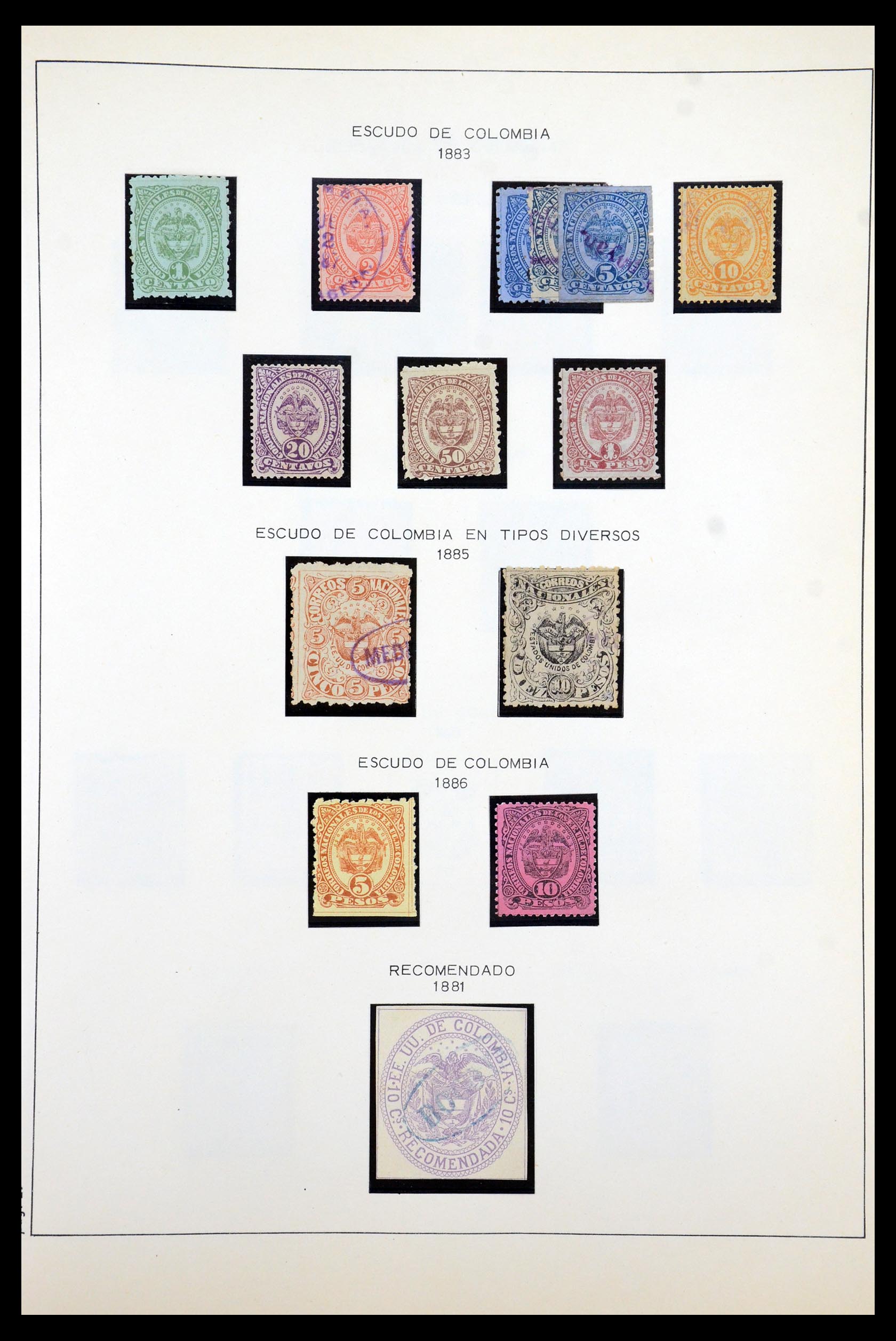 35250 010 - Postzegelverzameling 35250 Colombia 1859-1967.