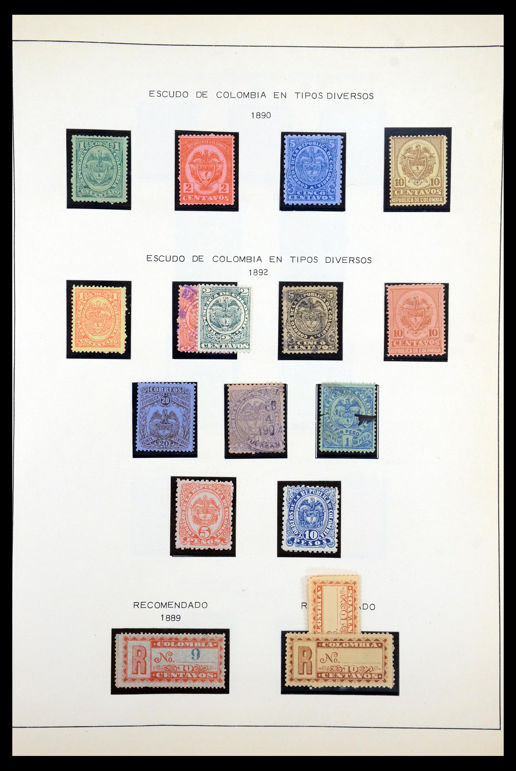35250 012 - Stamp Collection 35250 Colombia 1859-1967.