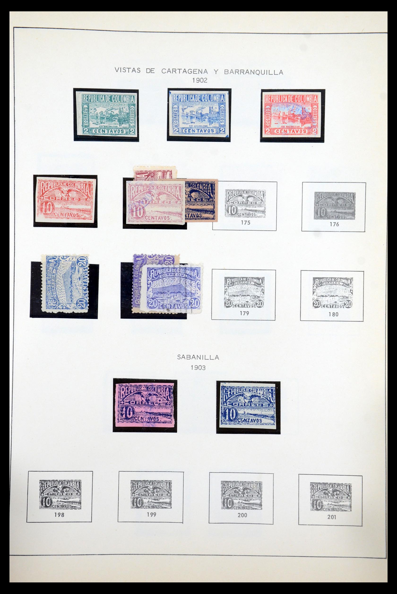 35250 017 - Stamp Collection 35250 Colombia 1859-1967.