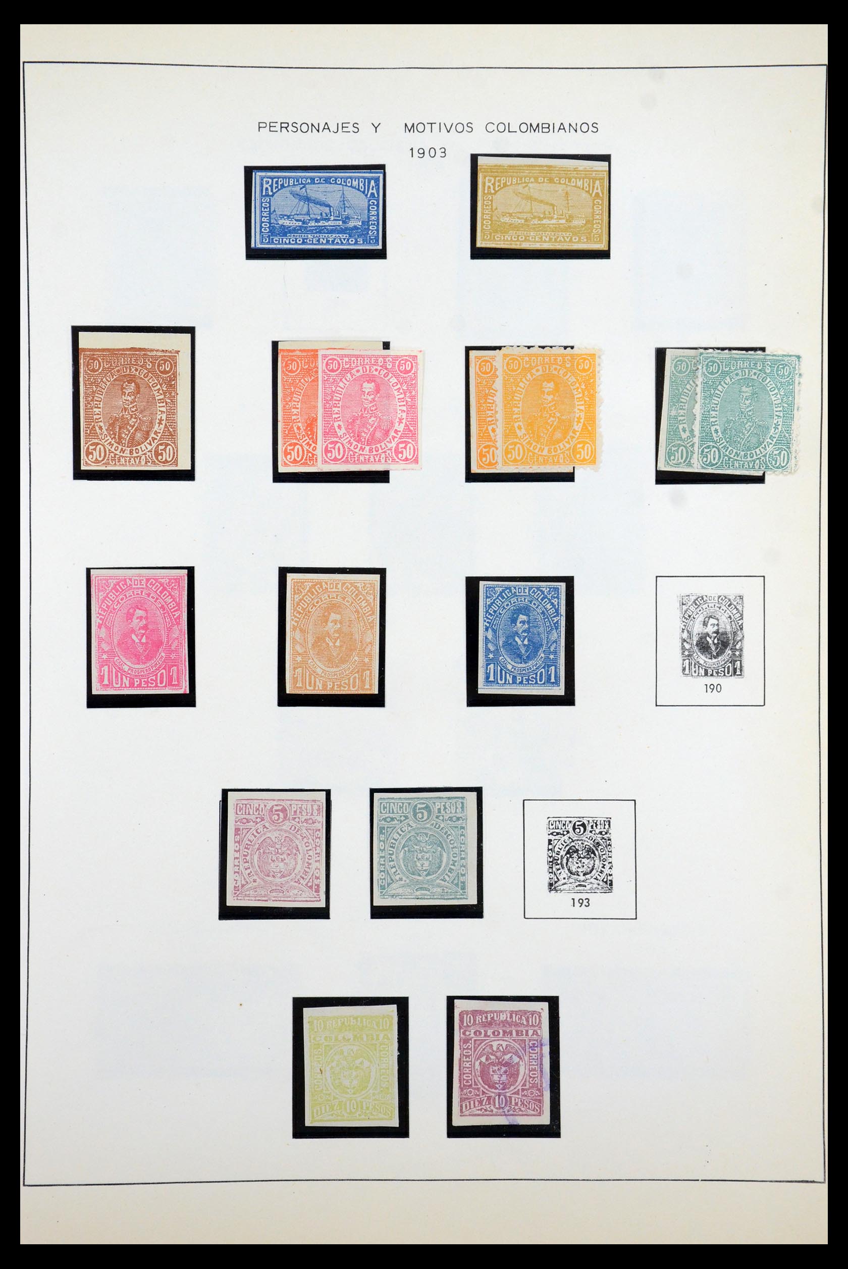 35250 018 - Postzegelverzameling 35250 Colombia 1859-1967.