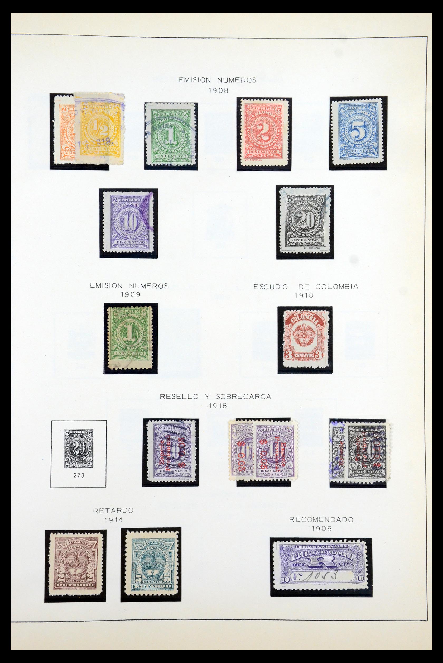 35250 023 - Postzegelverzameling 35250 Colombia 1859-1967.