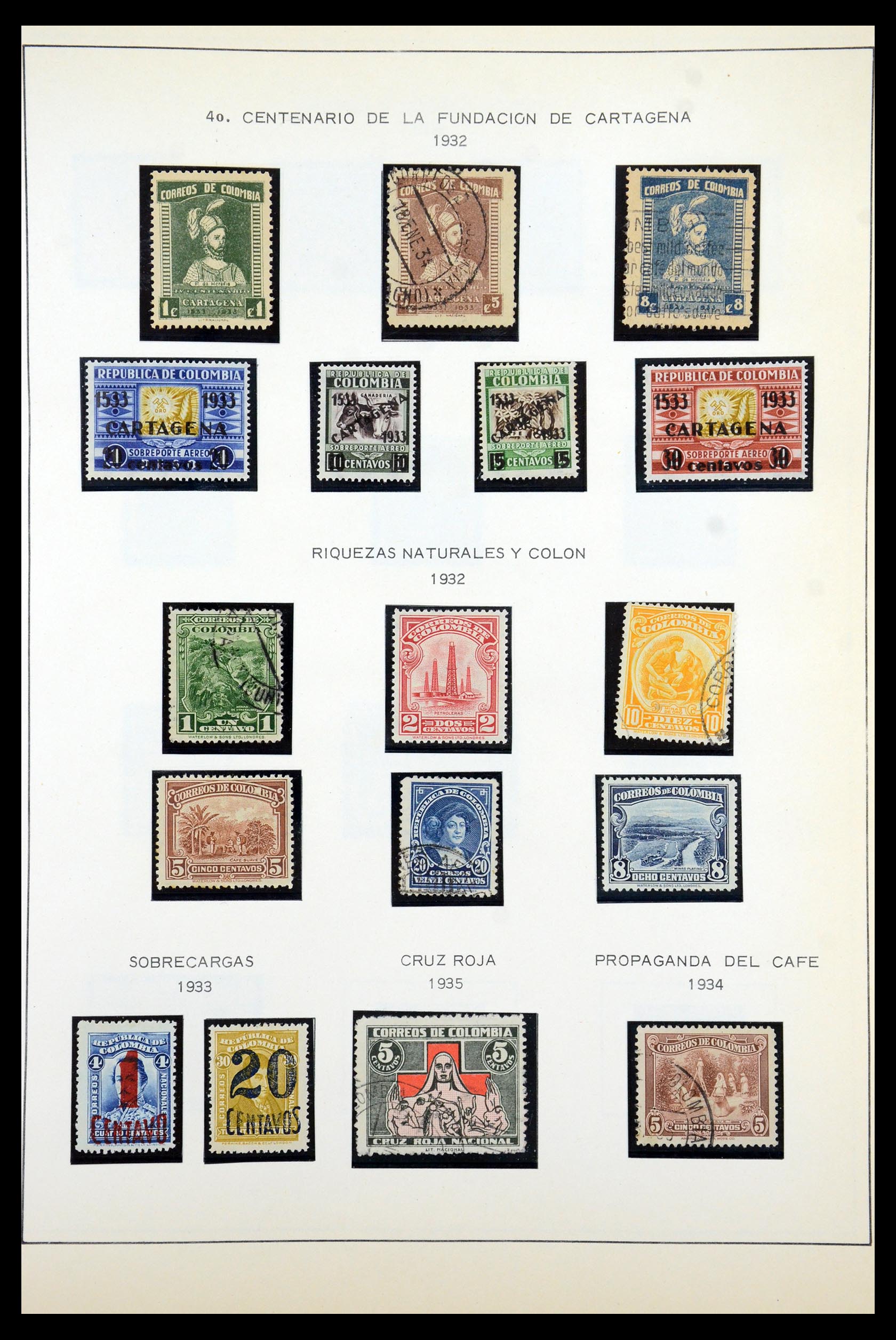 35250 037 - Postzegelverzameling 35250 Colombia 1859-1967.
