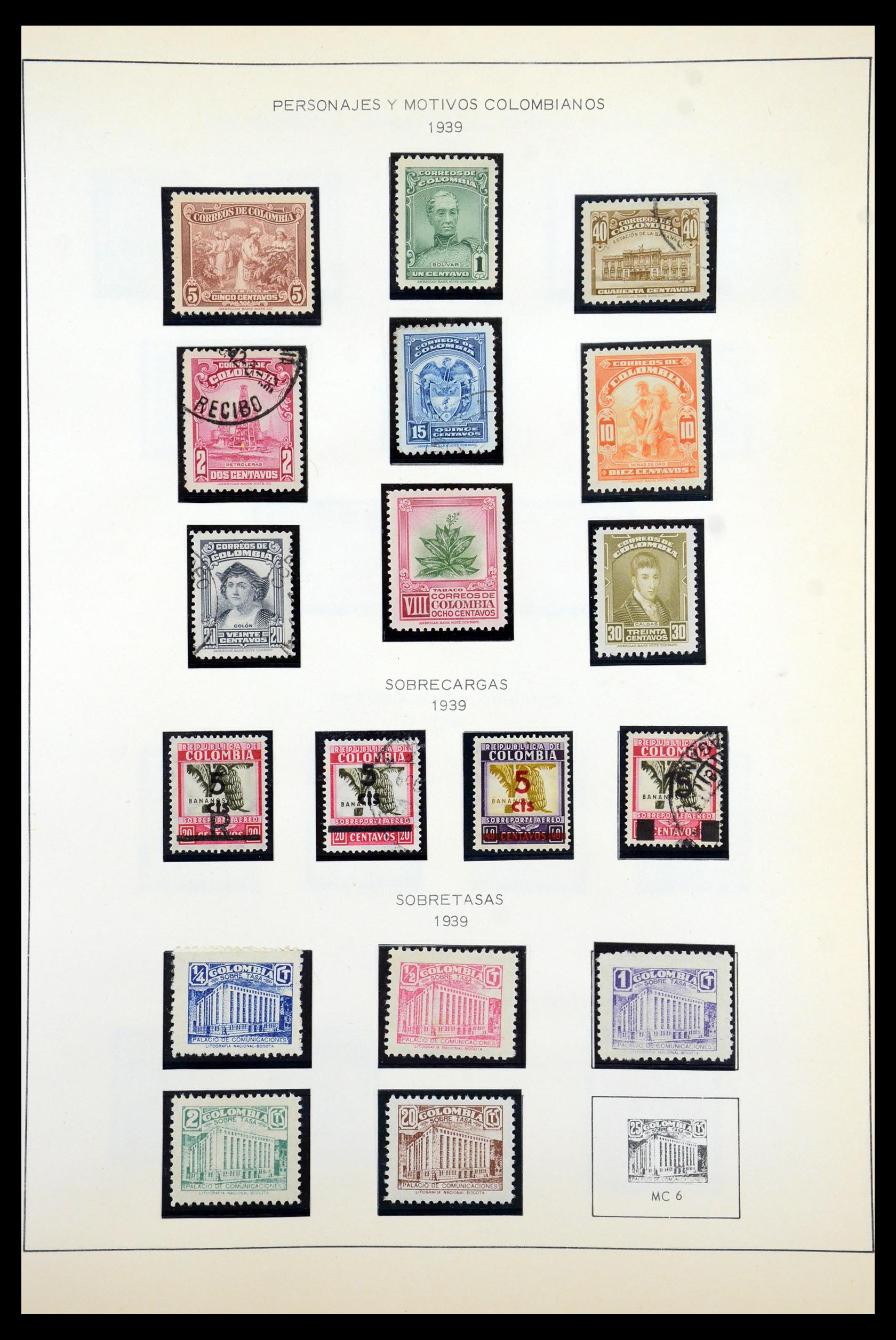 35250 044 - Stamp Collection 35250 Colombia 1859-1967.