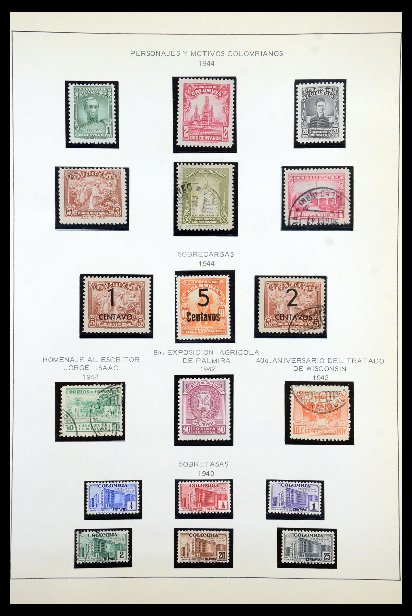 35250 047 - Postzegelverzameling 35250 Colombia 1859-1967.