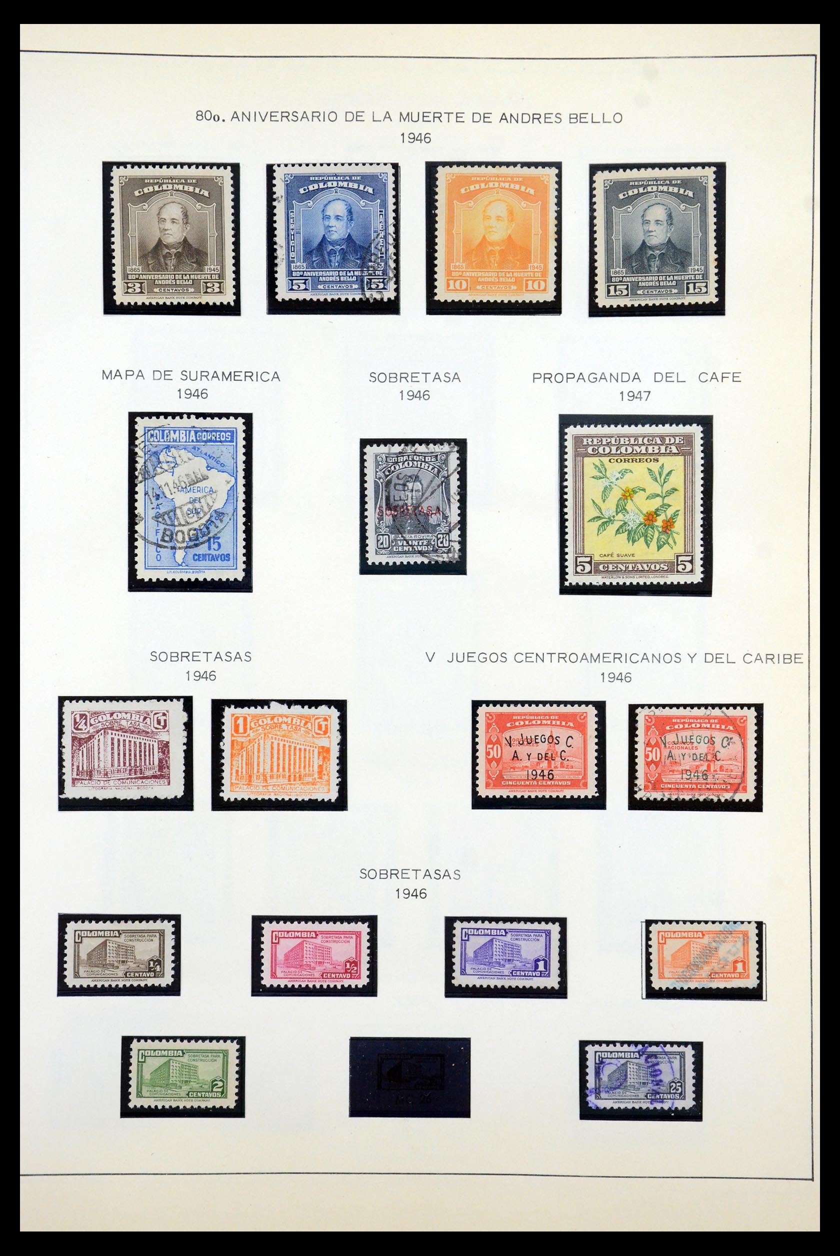 35250 052 - Postzegelverzameling 35250 Colombia 1859-1967.