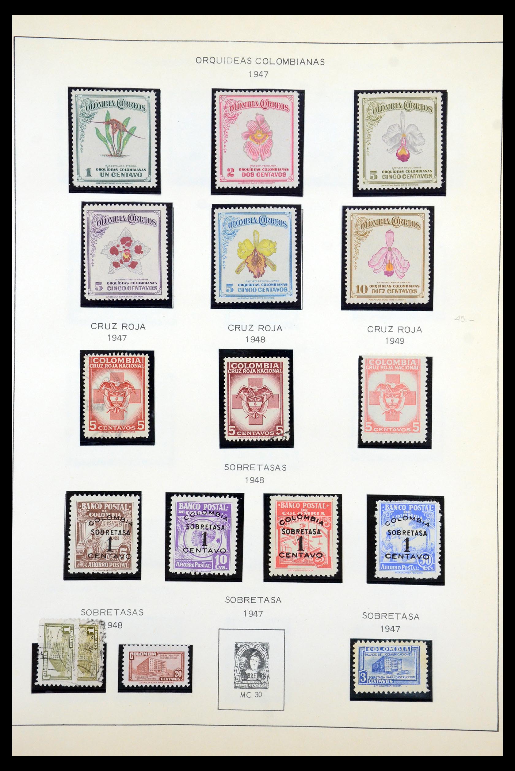 35250 053 - Postzegelverzameling 35250 Colombia 1859-1967.