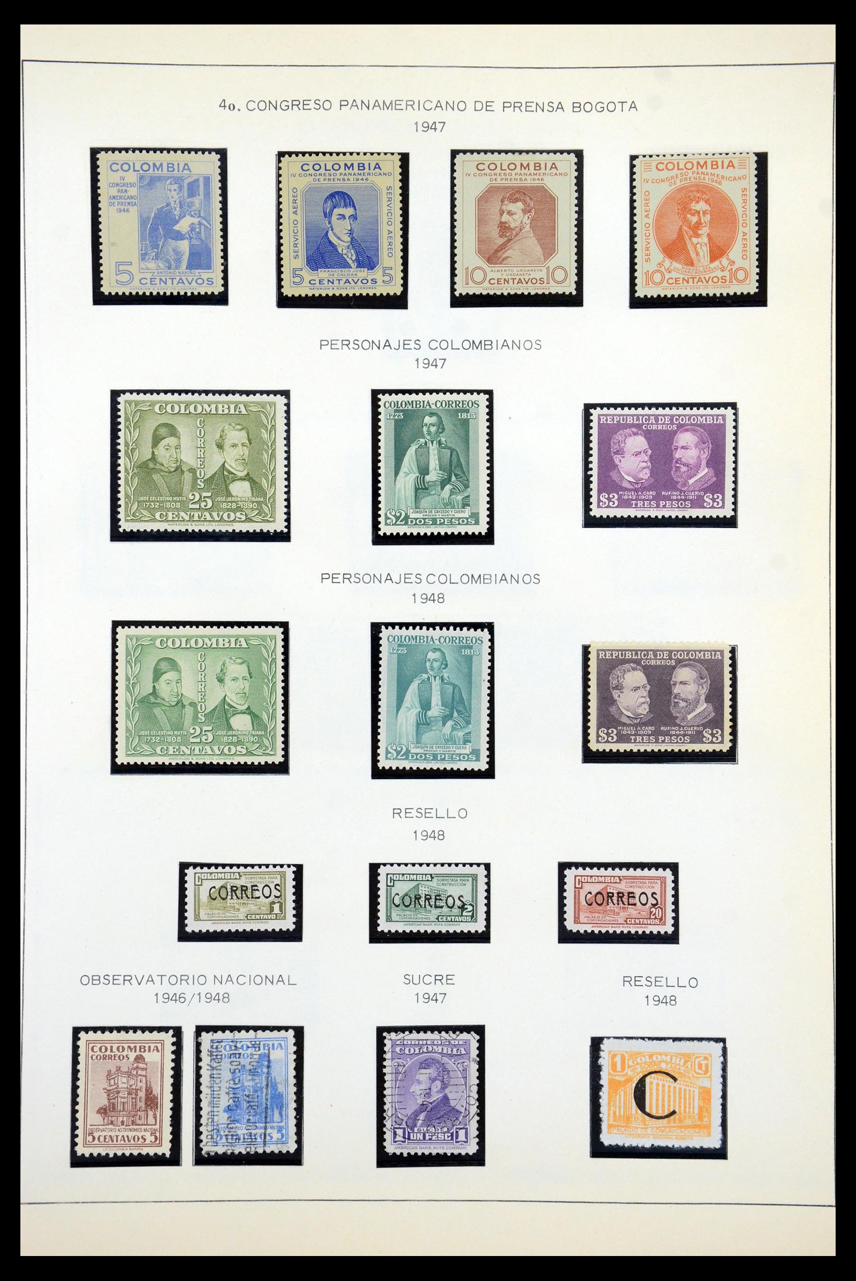 35250 054 - Stamp Collection 35250 Colombia 1859-1967.