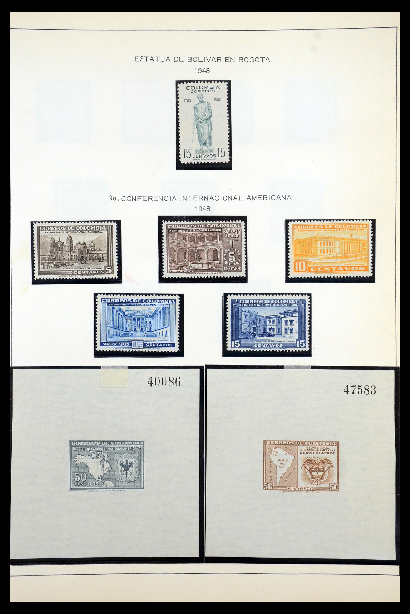 35250 055 - Postzegelverzameling 35250 Colombia 1859-1967.