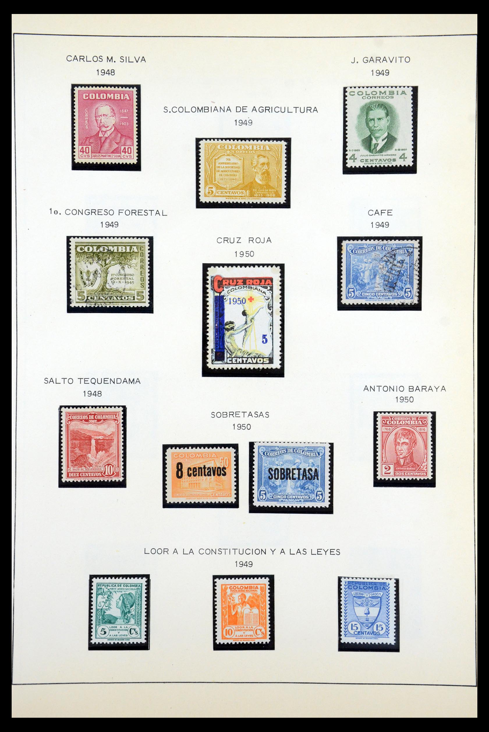 35250 057 - Postzegelverzameling 35250 Colombia 1859-1967.