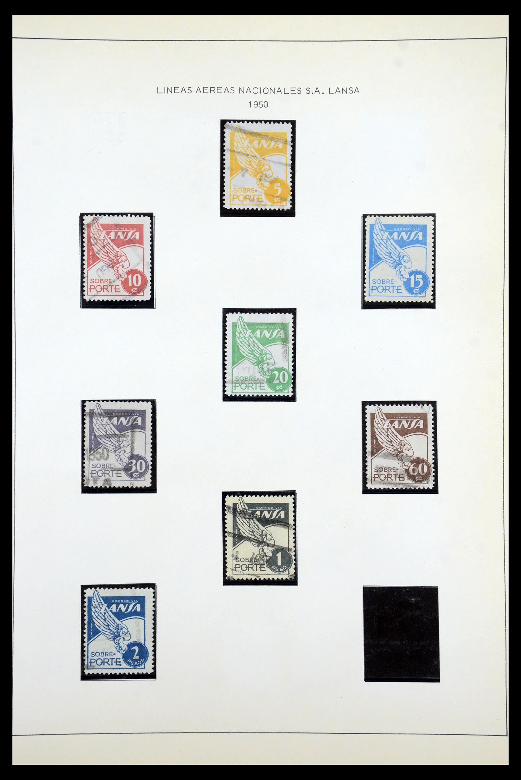 35250 058 - Stamp Collection 35250 Colombia 1859-1967.