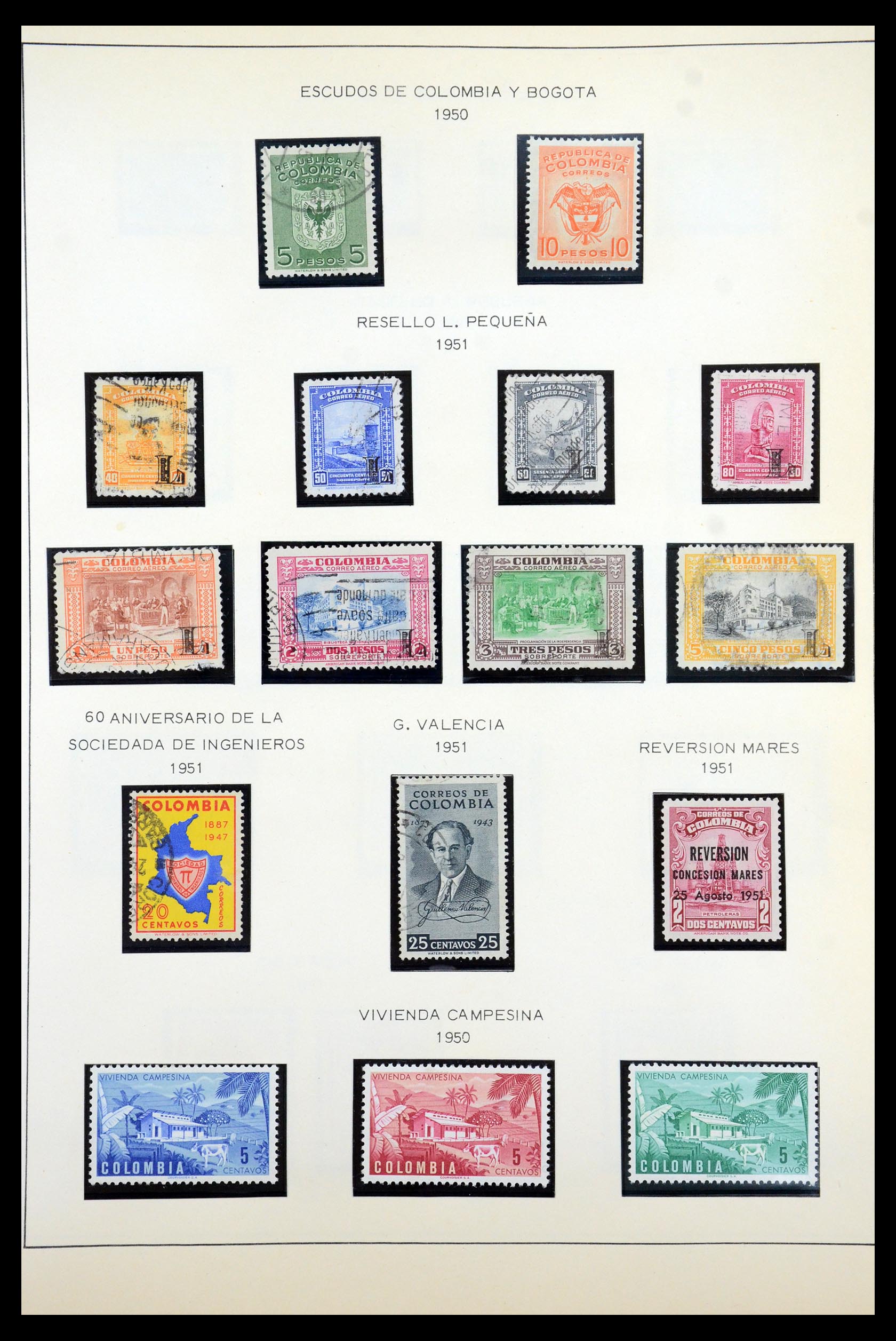 35250 062 - Stamp Collection 35250 Colombia 1859-1967.