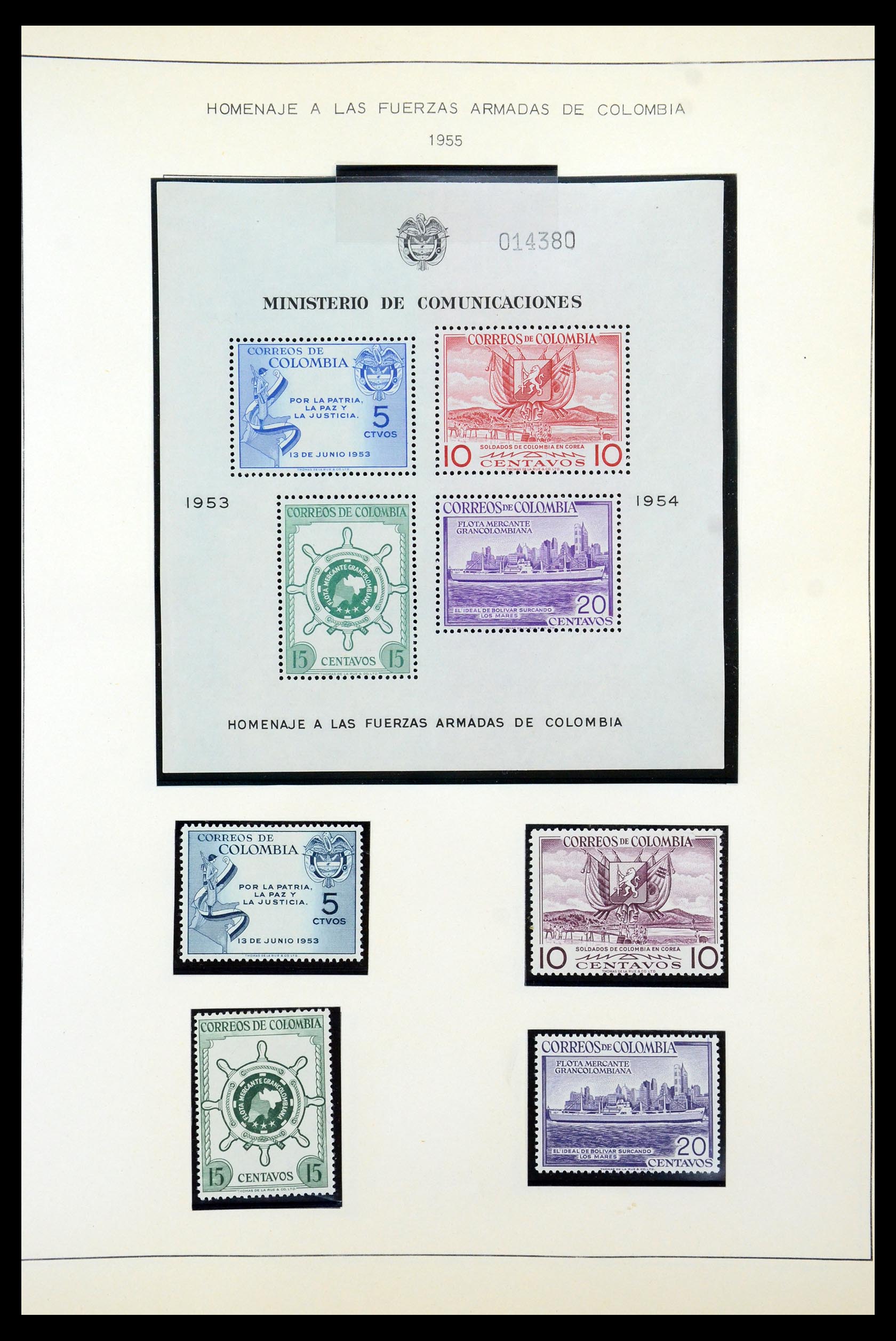 35250 074 - Stamp Collection 35250 Colombia 1859-1967.