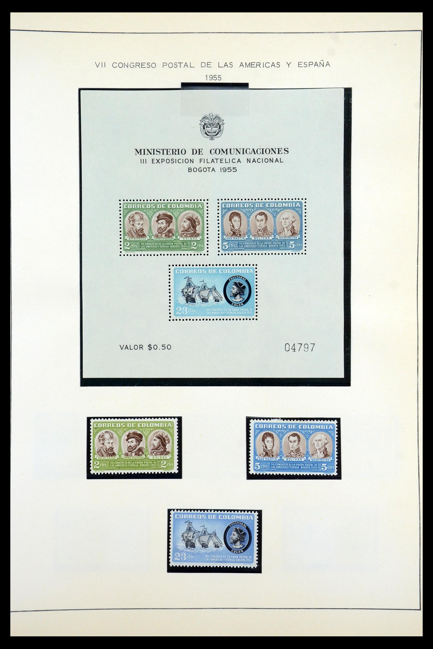 35250 076 - Postzegelverzameling 35250 Colombia 1859-1967.